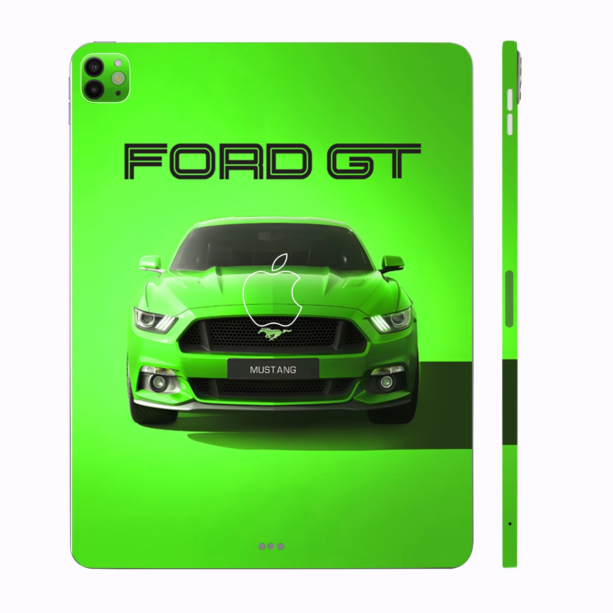 Apple iPad Pro 11 M4 2024 Ford GT Mustang in Green Cars & Bikes Tablet Skins