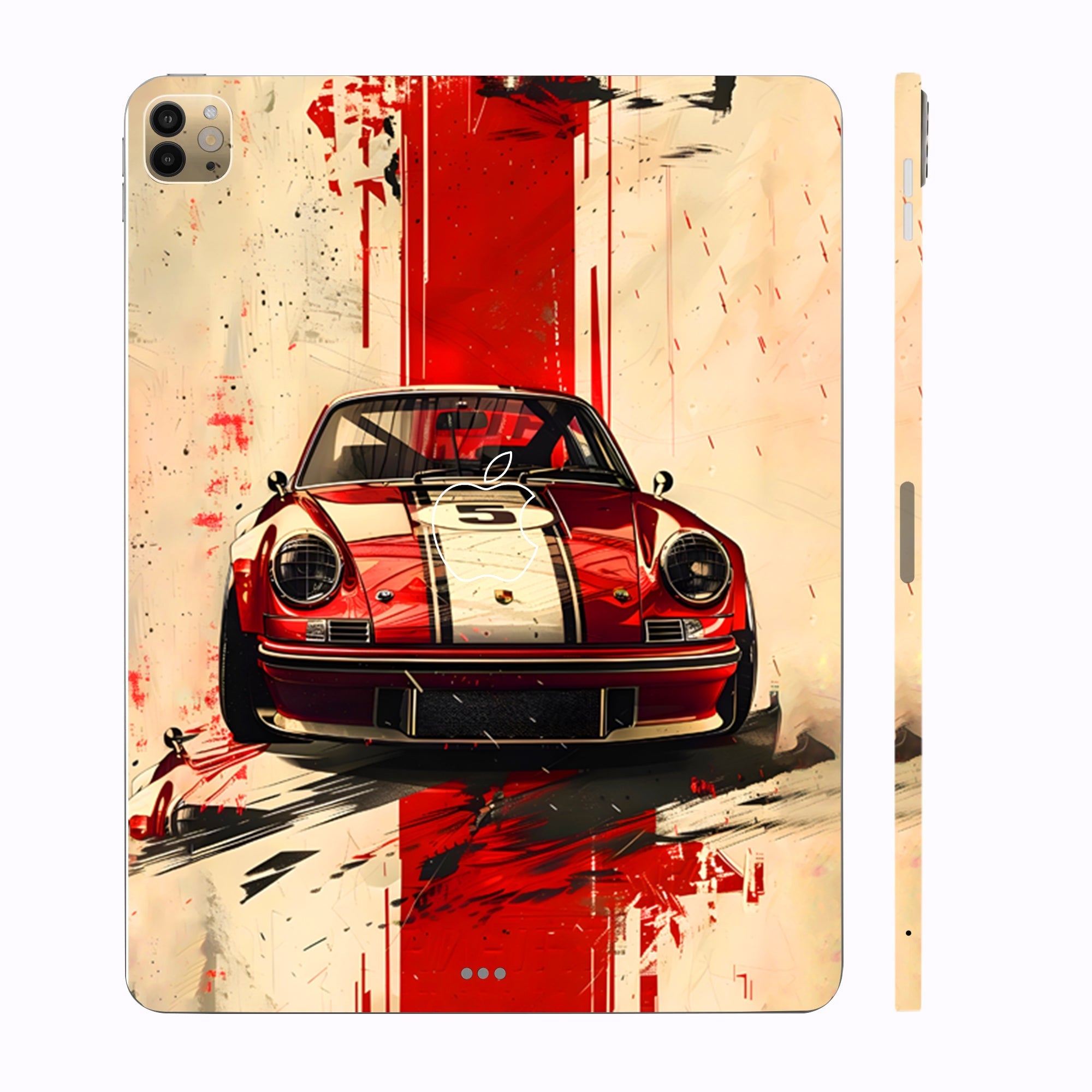 Apple iPad Pro 11 M4 2024 Classic Red Porsche Cars & Bikes Tablet Skins