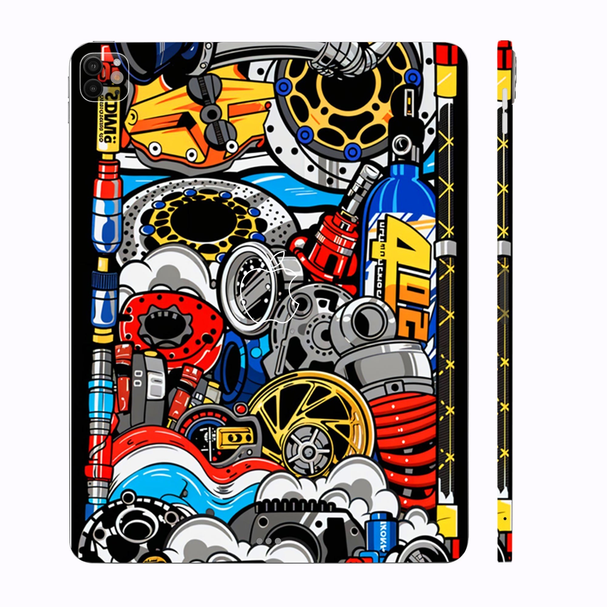 Apple iPad Pro 11 M4 2024 Mechanical Chaos Cars & Bikes Tablet Skins