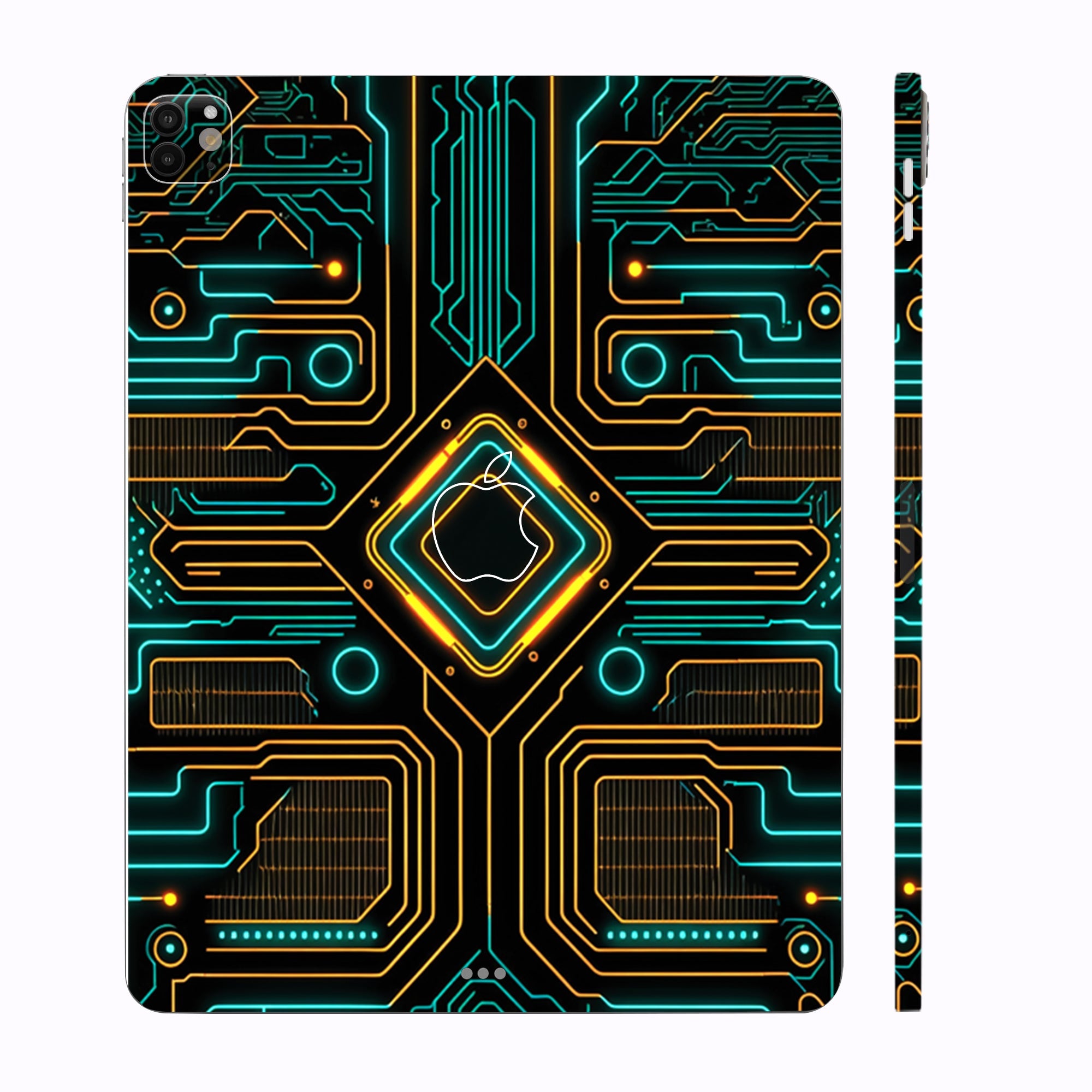Apple iPad Pro 13 M4 2024 Luminous Circuit Design Tablet Skins
