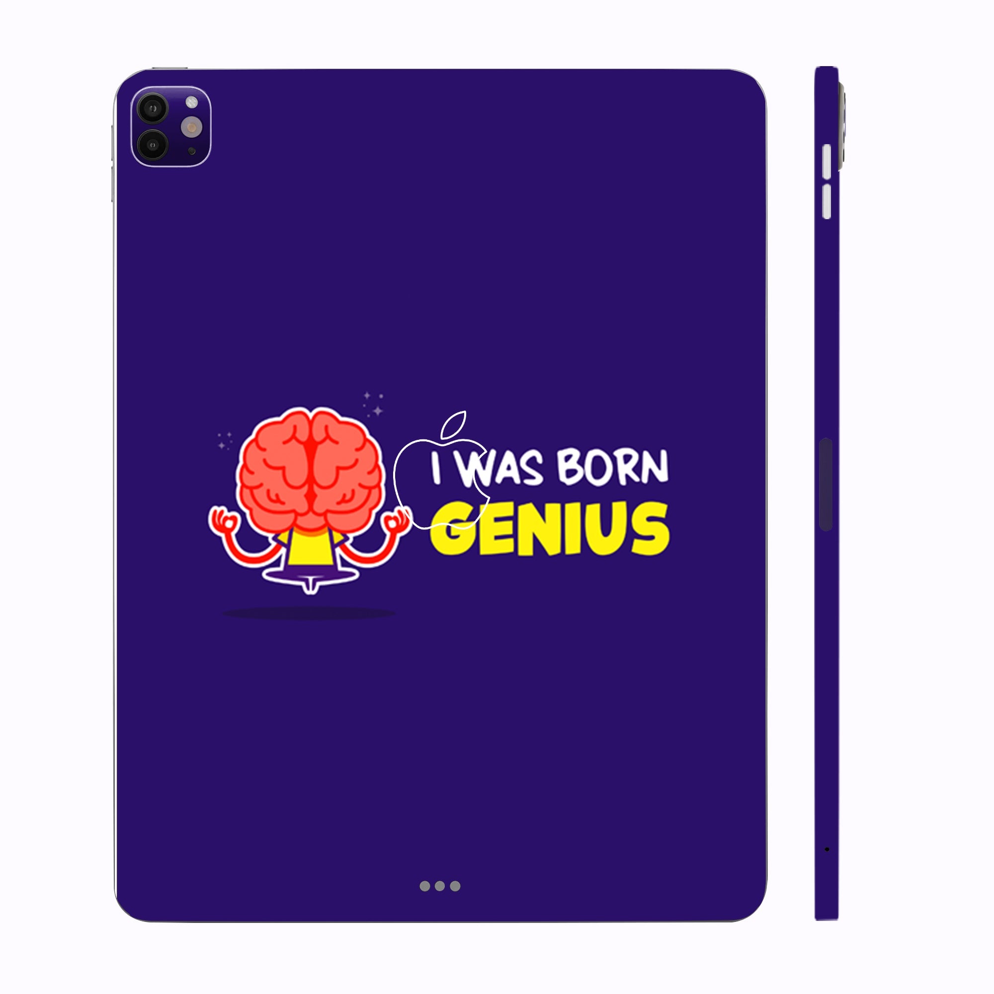 Apple iPad Pro 13 M4 2024 I was born genuis Tablet Skins