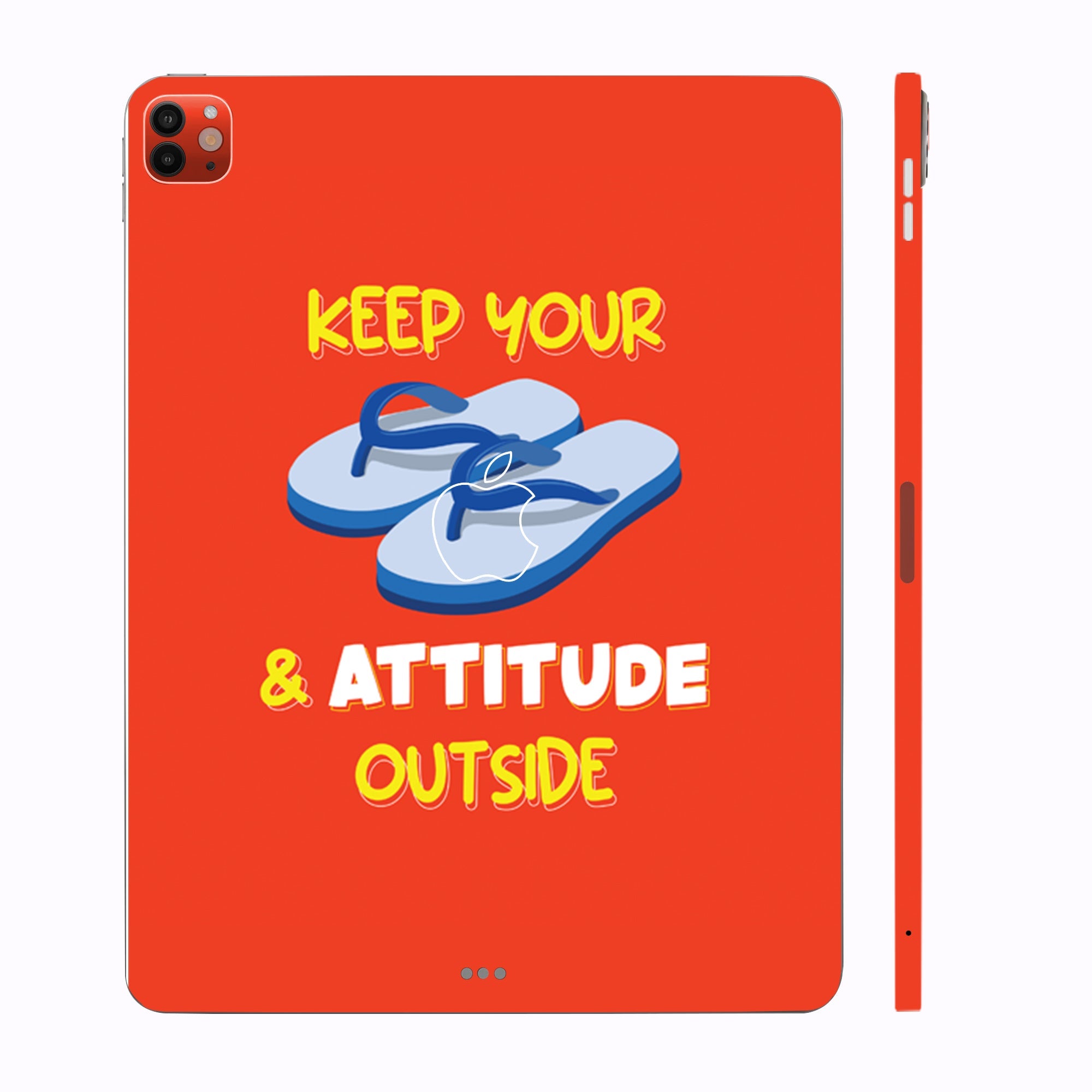 Apple iPad Pro 13 M4 2024 Keep your chappal and attitude outside Tablet Skins