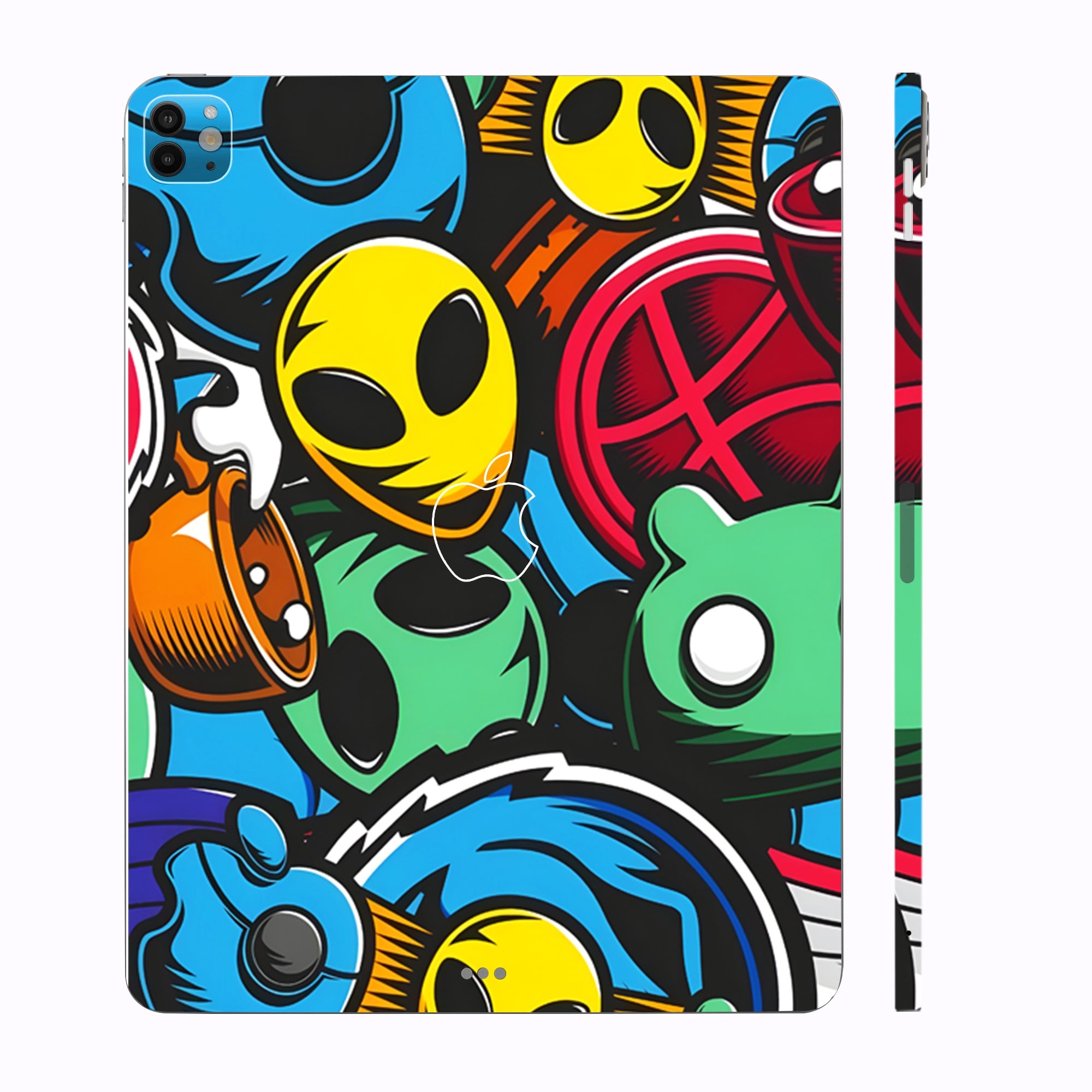 Apple iPad Pro 13 M4 2024 Vibrant Chaos Tablet Skins