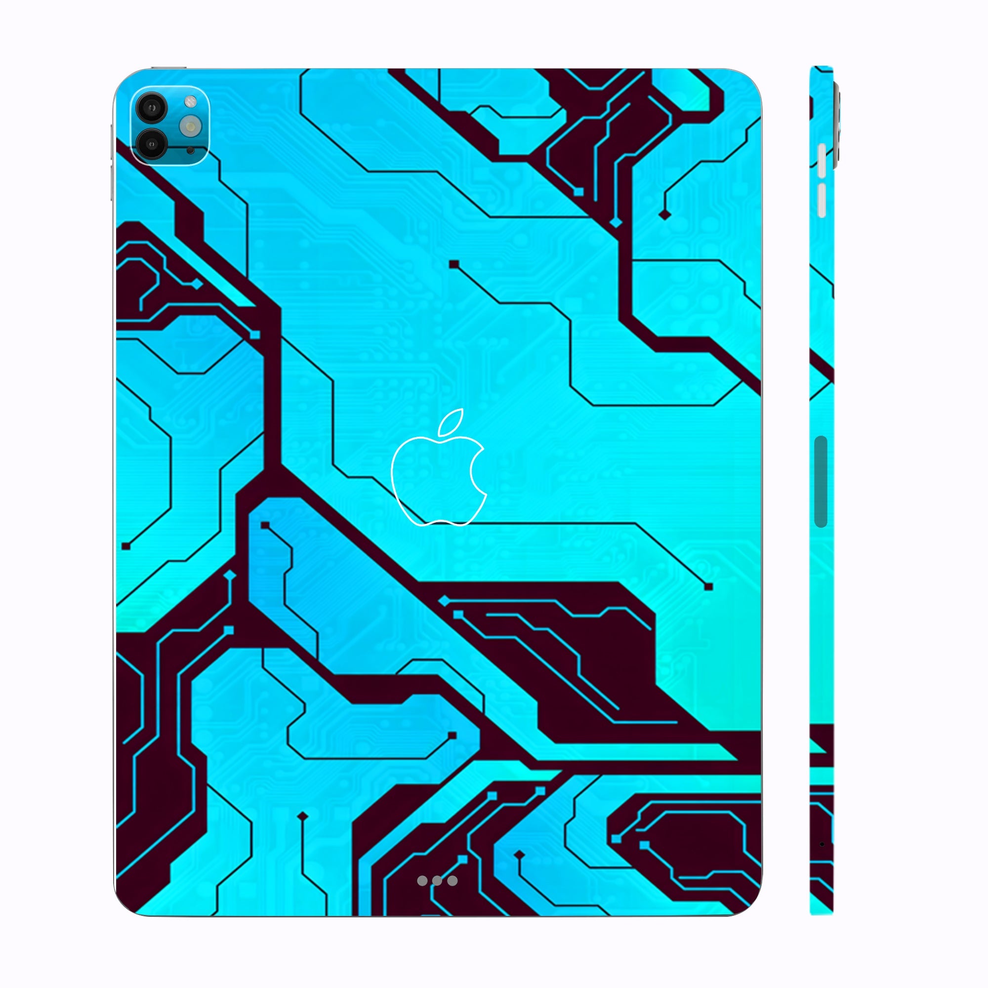 Apple iPad Pro 13 M4 2024 Blue Circuit Tablet Skins