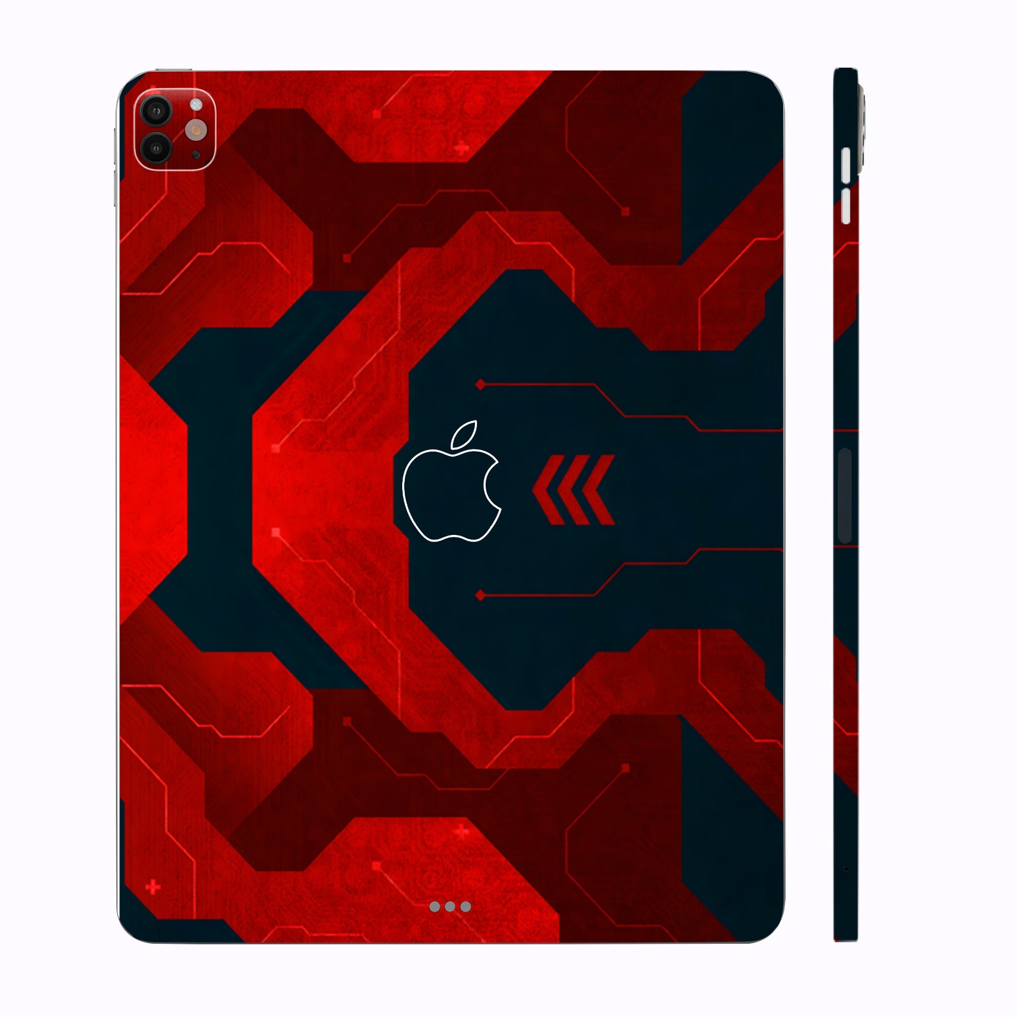 Apple iPad Pro 13 M4 2024 Red Flow Tablet Skins