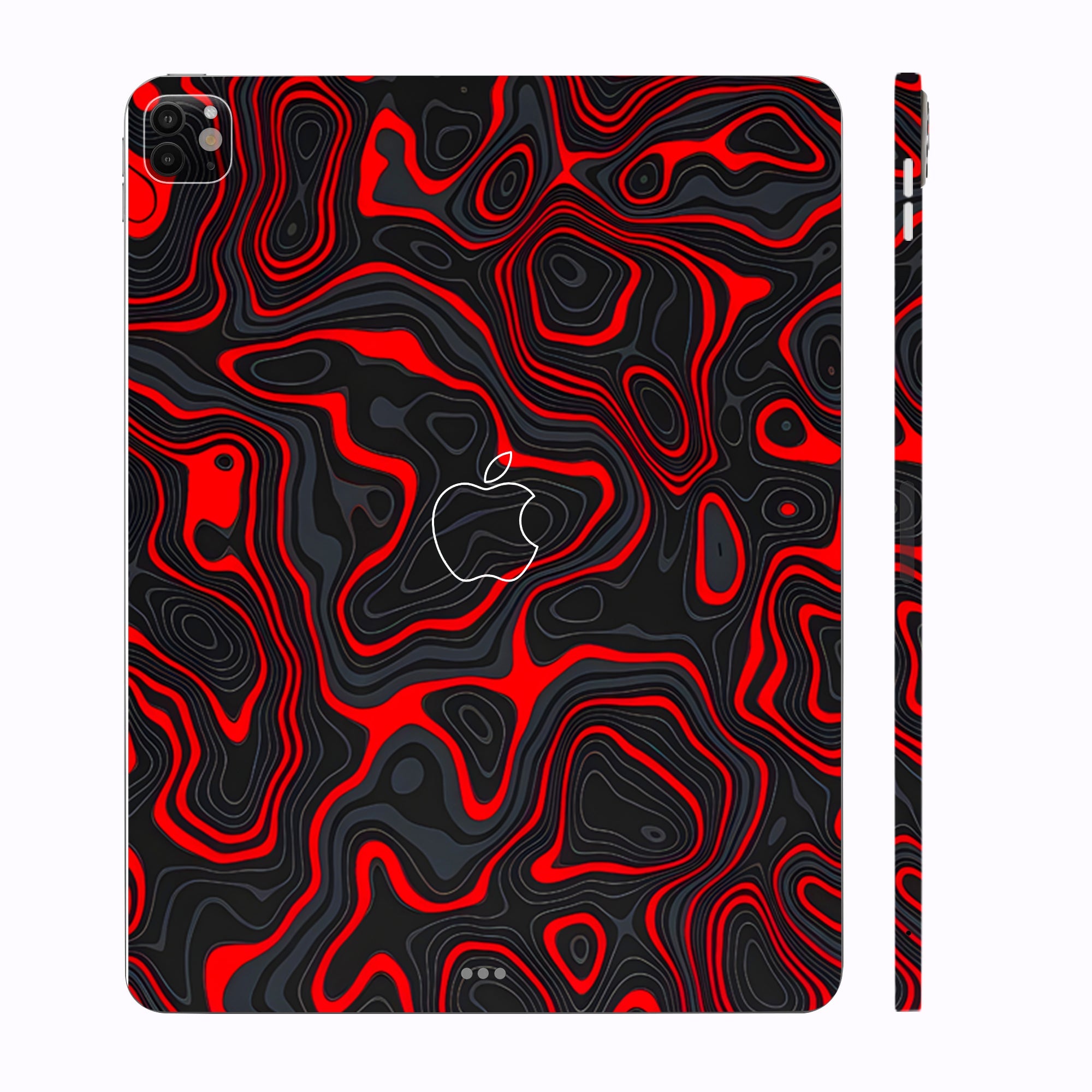 Apple iPad Pro 13 M4 2024 Crimson Waves Tablet Skins
