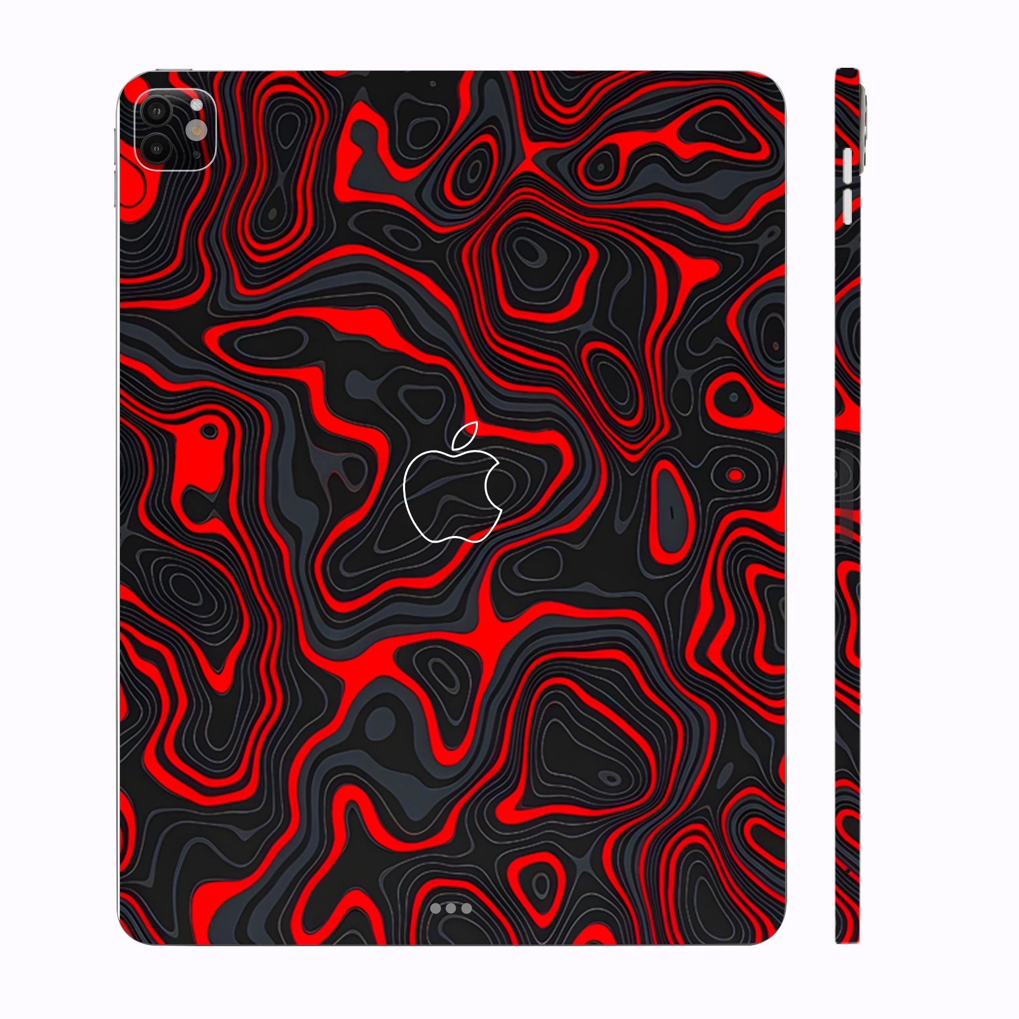 Apple iPad Pro 11 M4 2024 Crimson Waves Tablet Skins