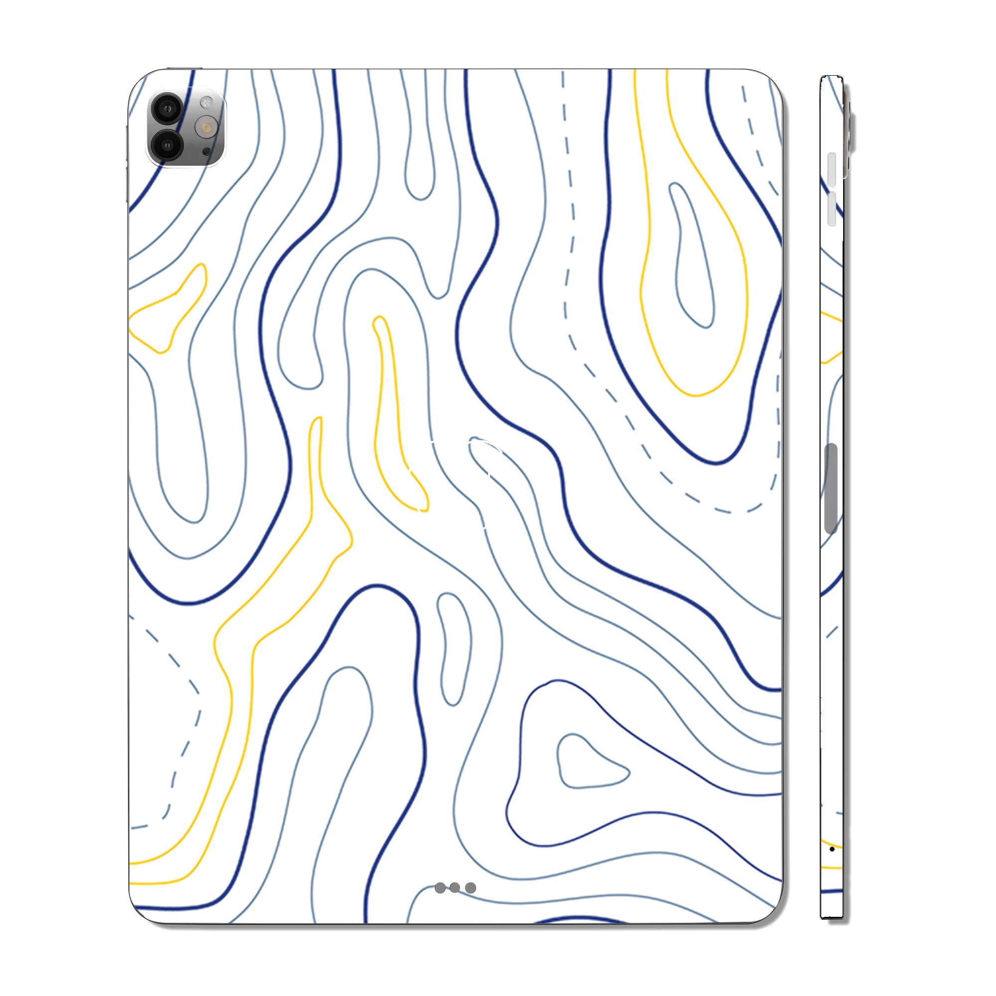 Apple iPad Pro 13 M4 2024 Minimalist Colorful Contours Tablet Skins
