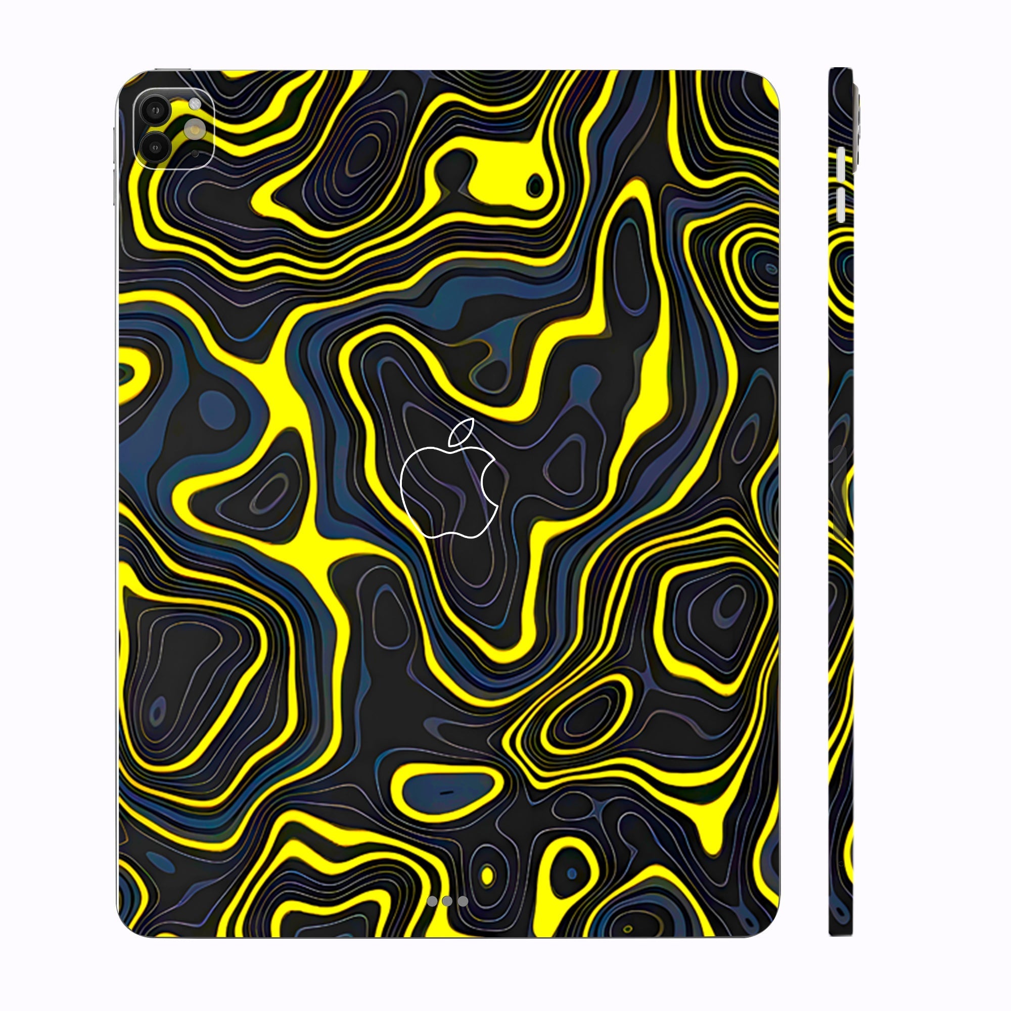 Apple iPad Pro 11 M4 2024 Neon Lava Contours Tablet Skins