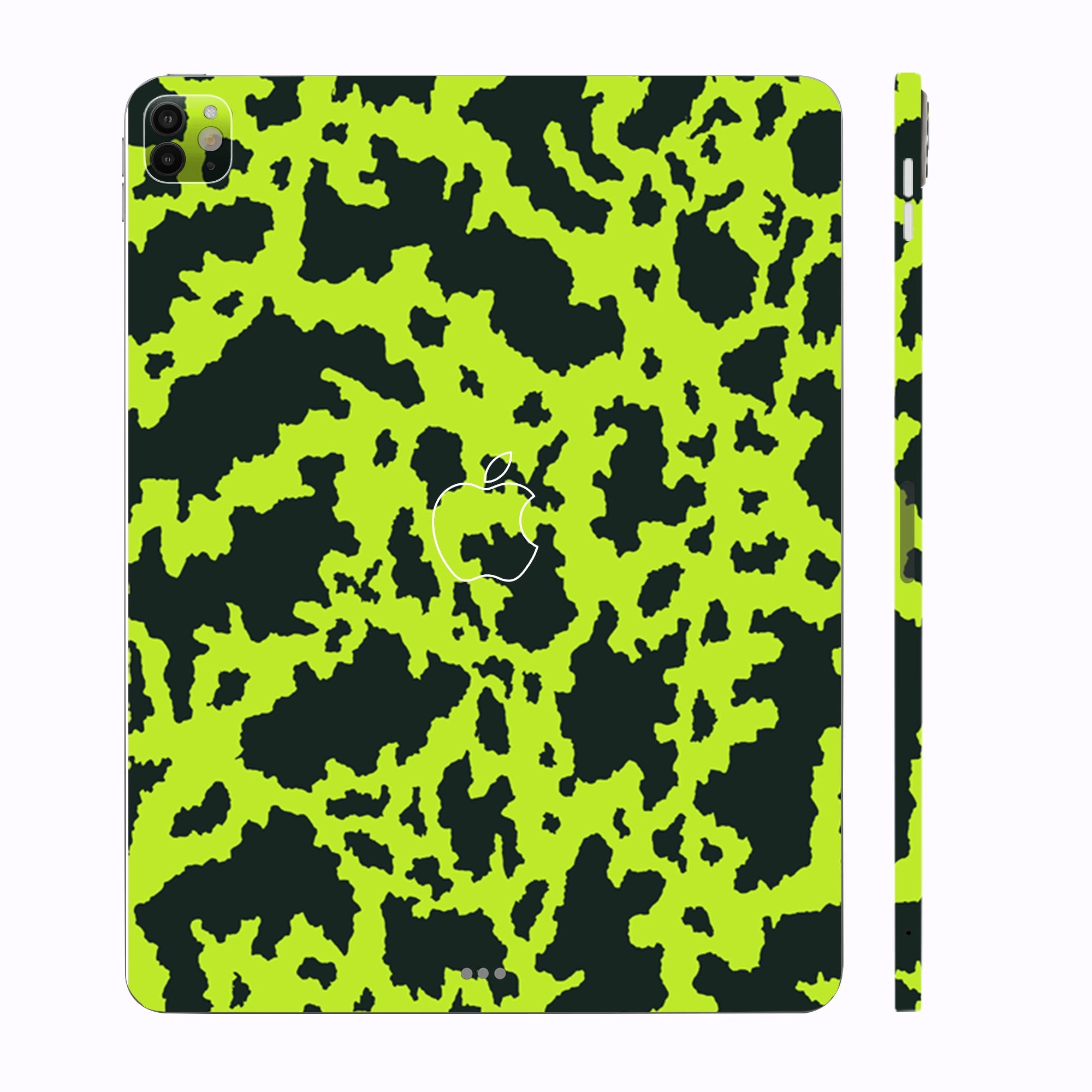Apple iPad Pro 13 M4 2024 Neon Green Splatter Tablet Skins