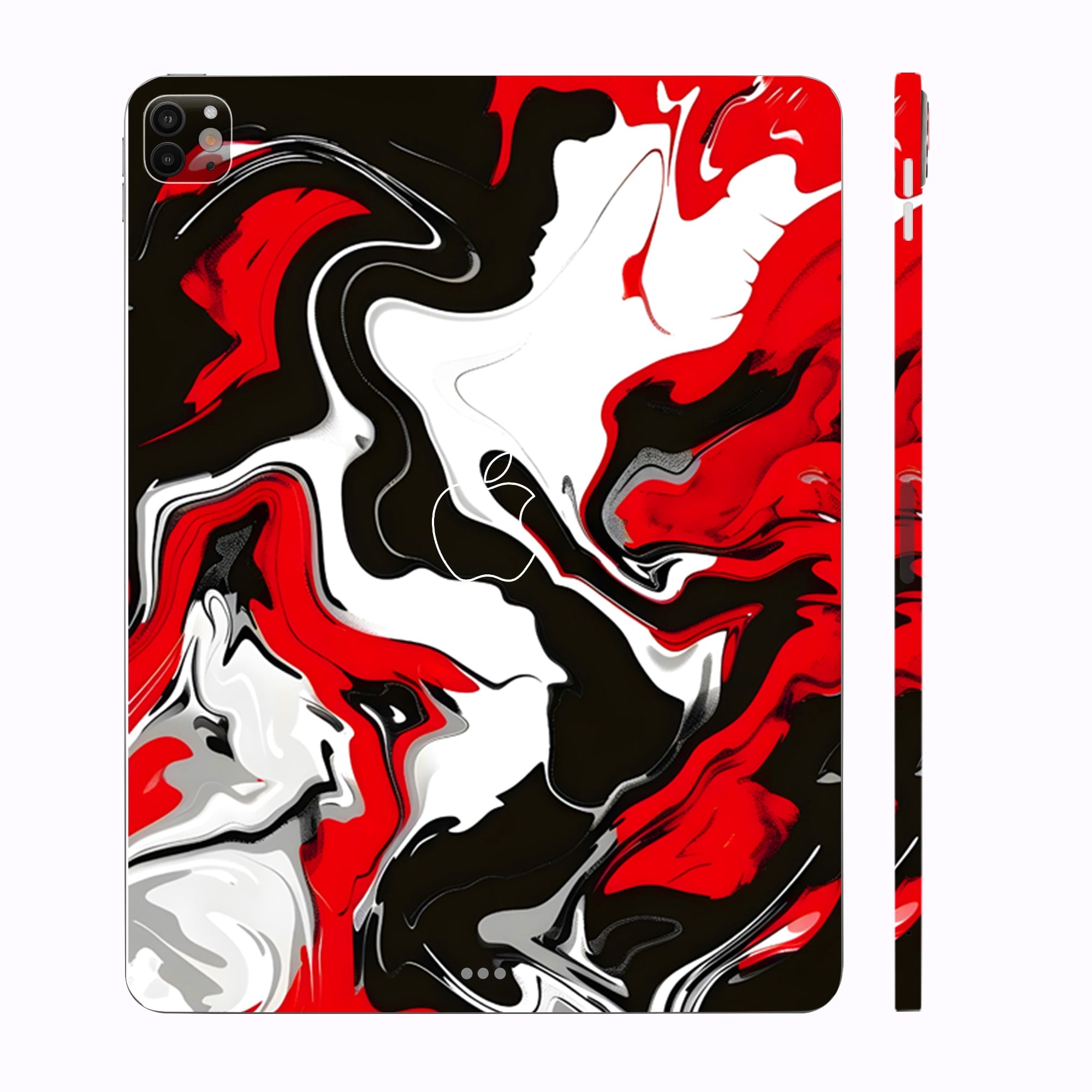 Apple iPad Pro 13 M4 2024 Dynamic Red Splash Tablet Skins