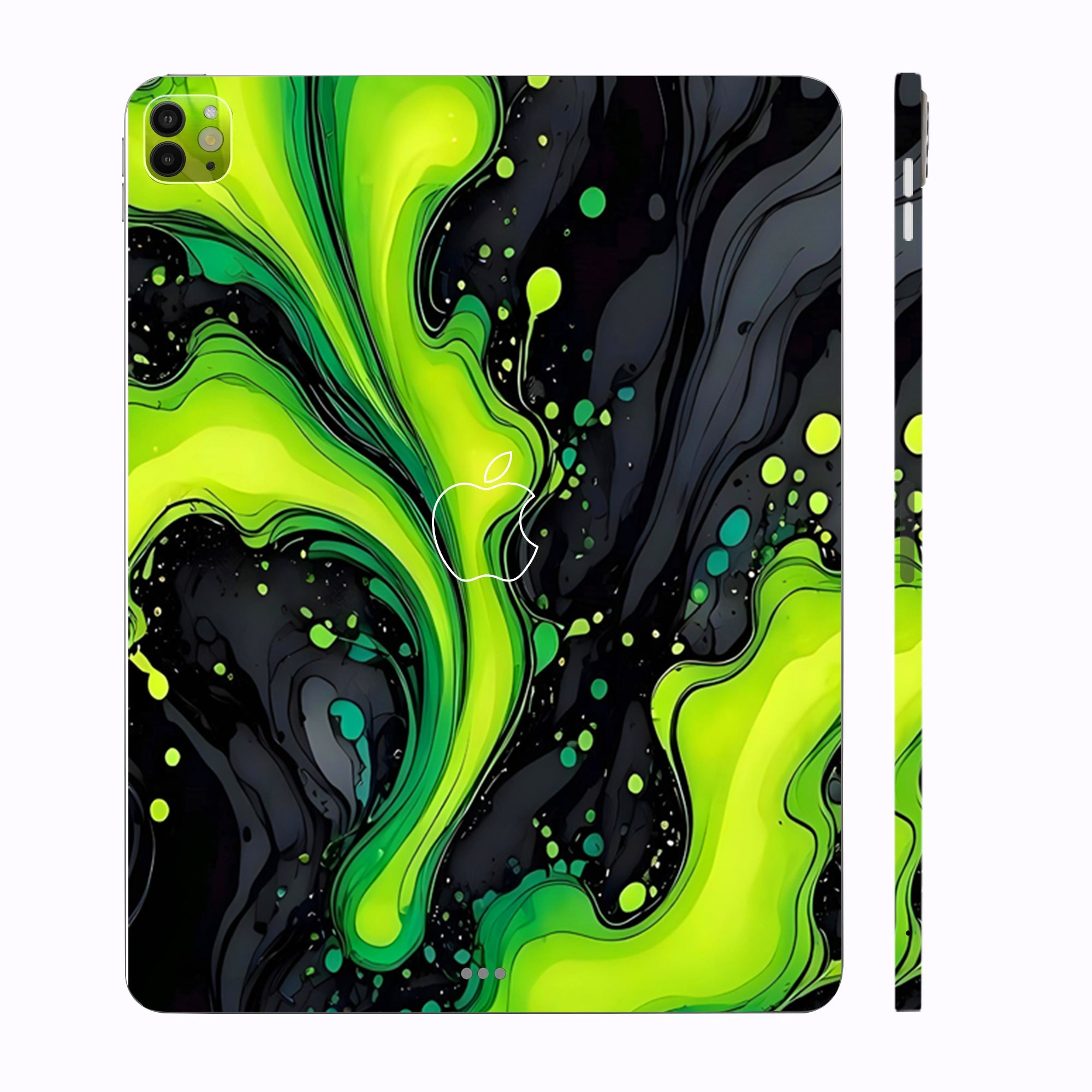 Apple iPad Pro 13 M4 2024 Electric Lime Ripple Tablet Skins