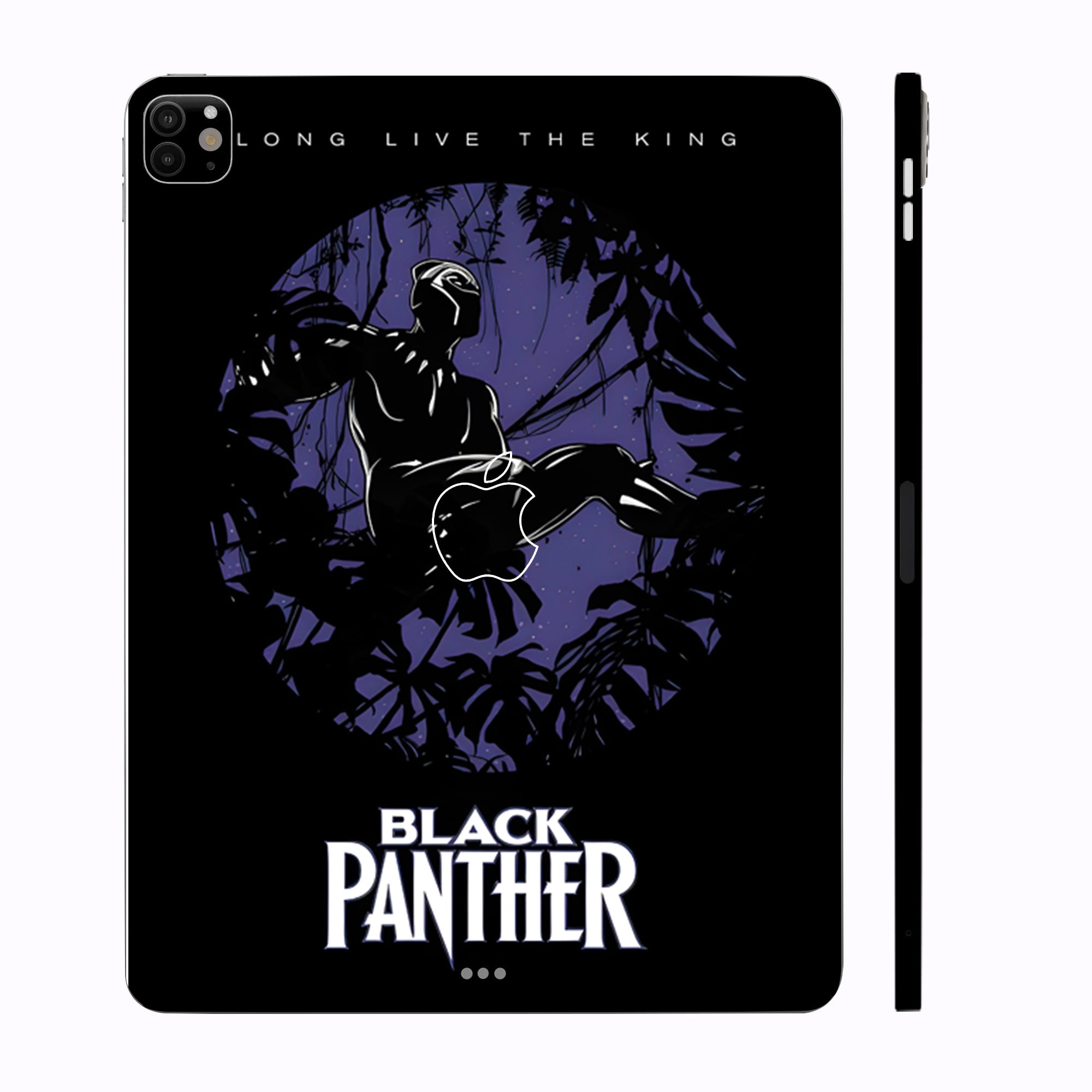 Apple iPad Pro 13 M4 2024 Black Panther in Black Movies Tablet Skins