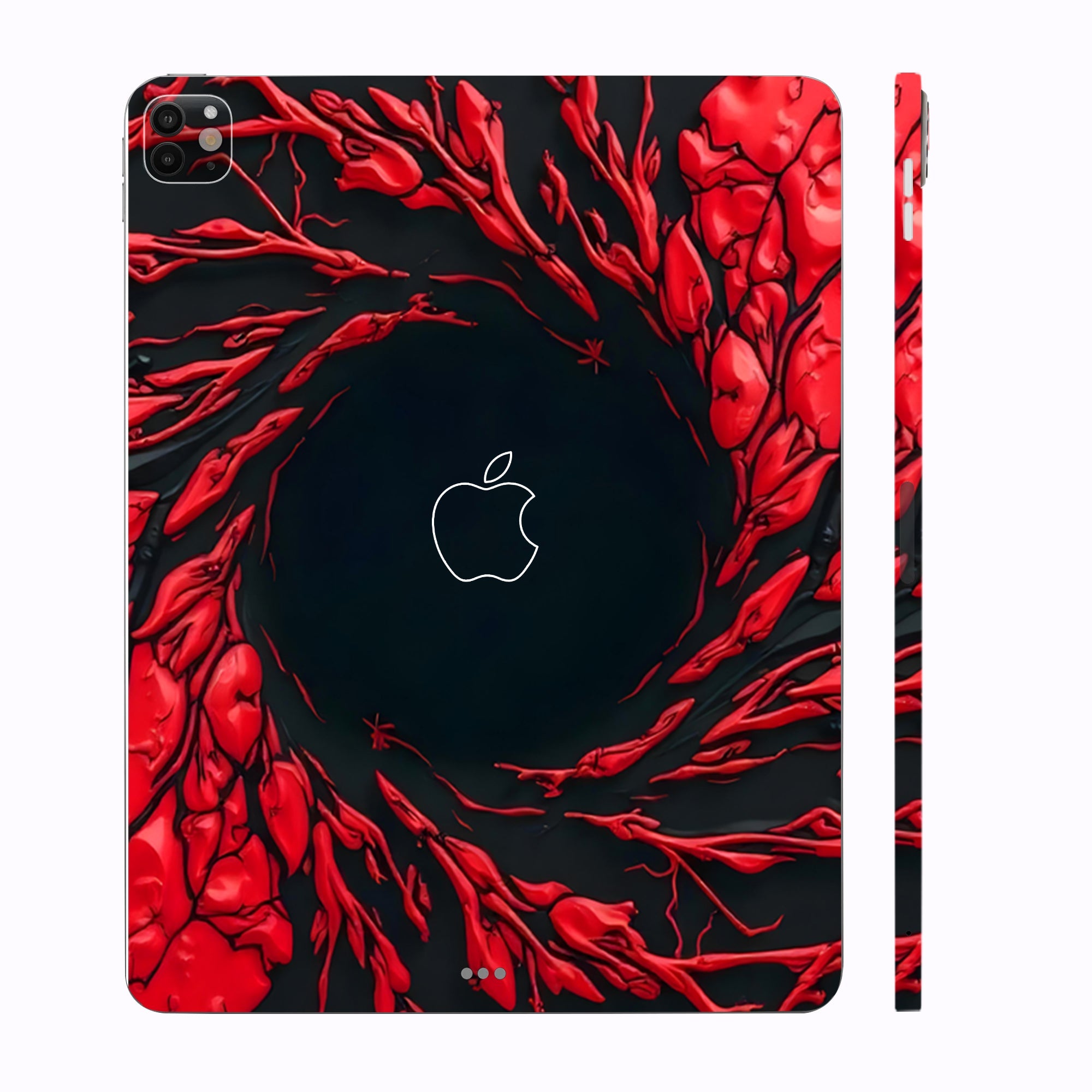 Apple iPad Pro 13 M4 2024 Spiderman Web Red Movies Tablet Skins