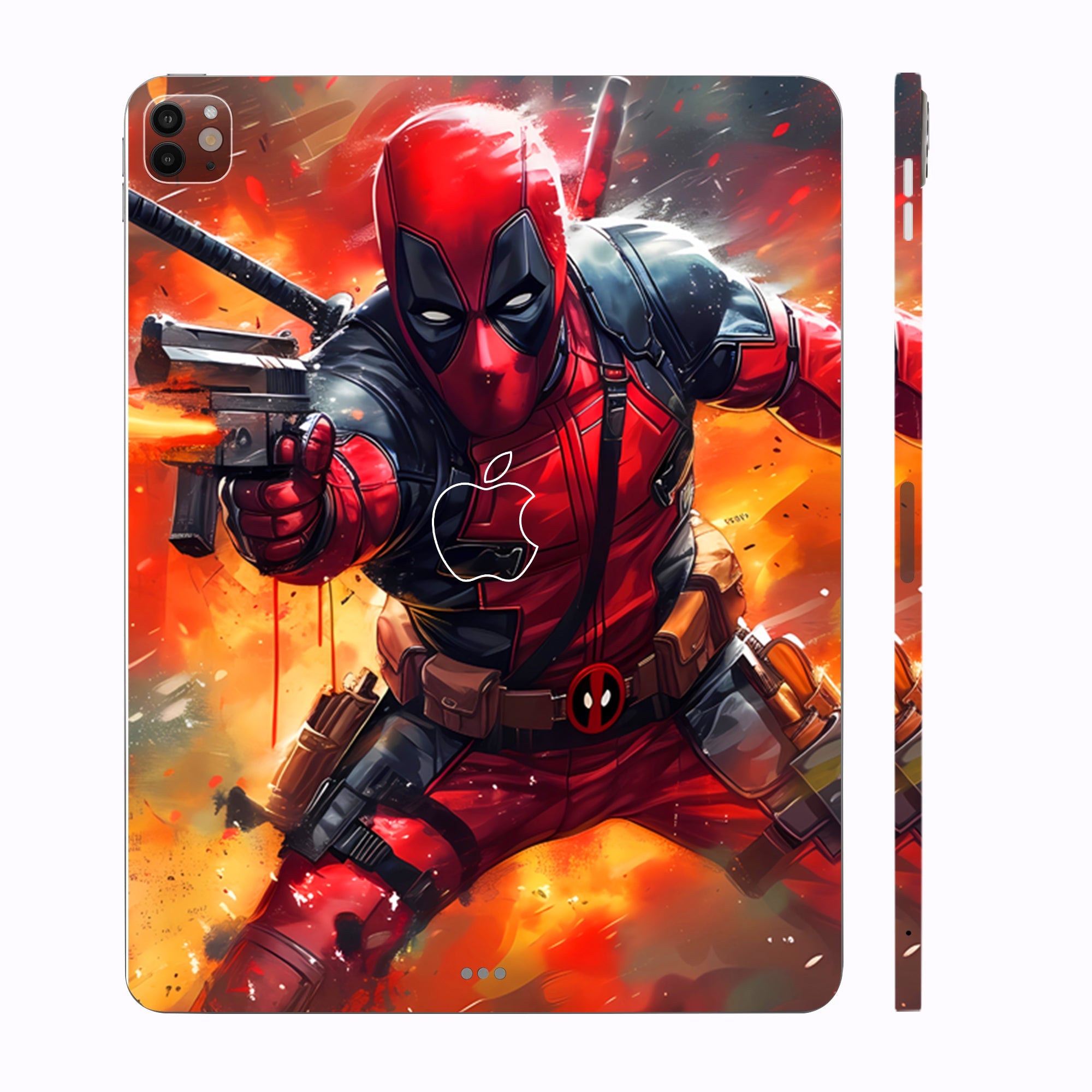Apple iPad Pro 13 M4 2024 Deadpool in Action Movies Tablet Skins