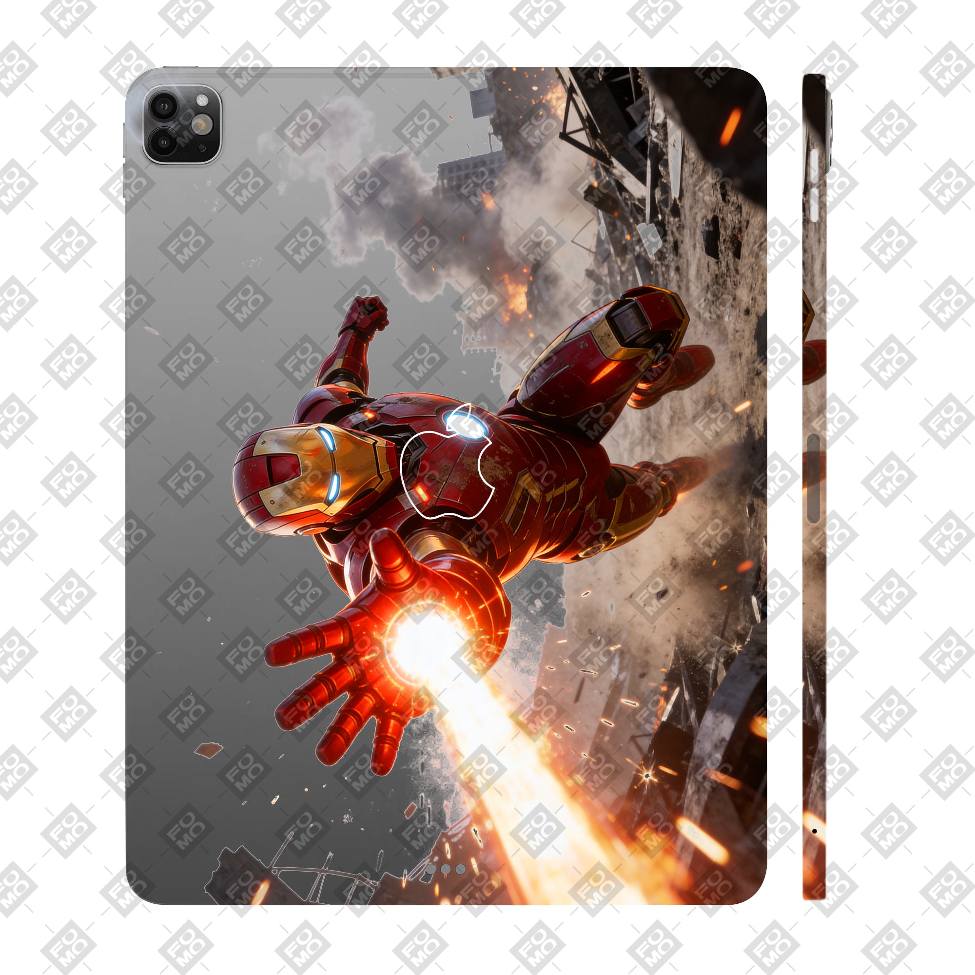 Apple iPad Pro 13 M4 2024 Transparent Iron Fist Tablet Skin