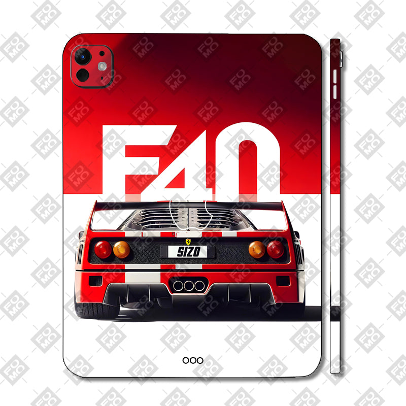 Apple iPad Pro 13 M5 2025 Ferrari F40 Cars & Bikes Tablet Skins