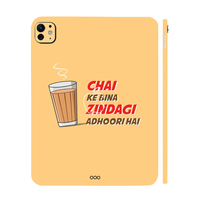 Apple iPad Pro 13 M5 2025 Chai Ke Bina Zindagi Adhoori Hai Tablet Skins