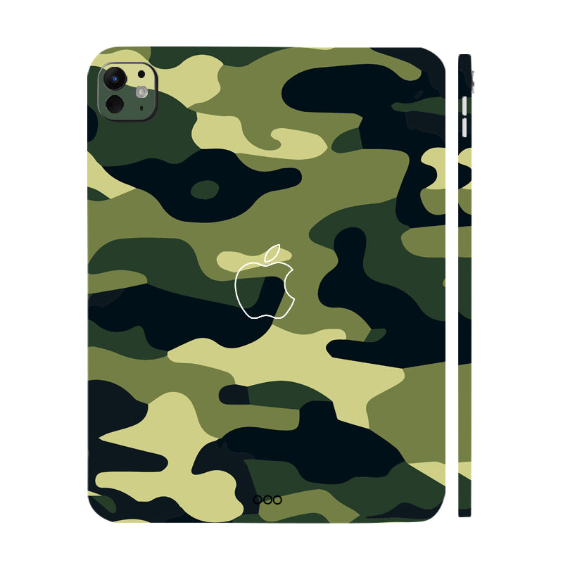 Apple iPad Pro 13 M5 2025 Forest Green Camo Tablet Skins