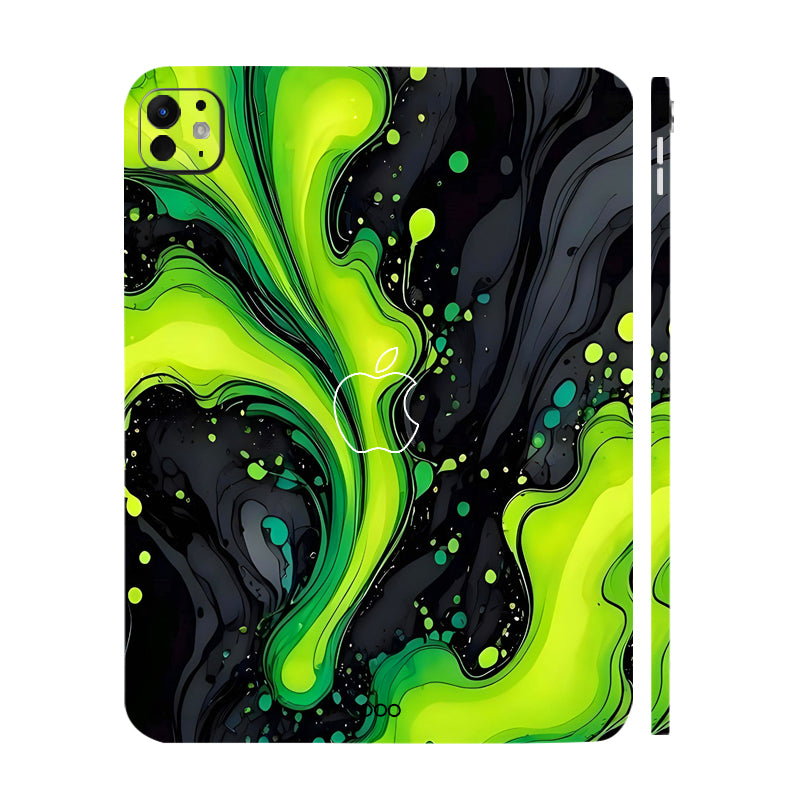 Apple iPad Pro 13 M5 2025 Electric Lime Ripple Tablet Skins