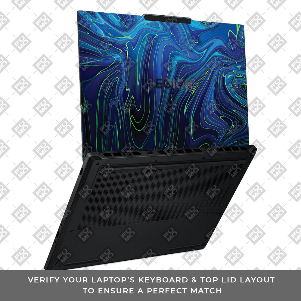 Cobalt Liquid Design Lenovo Legion 5 15AHP10 Laptop Skin
