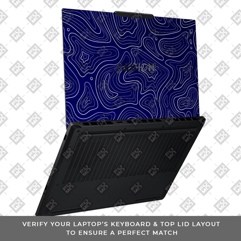 Deep Blue Contour Depths Lenovo Legion 5 15AHP10 Laptop Skin
