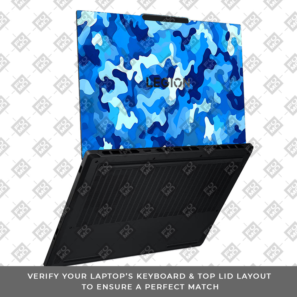 Arctic Blue Camo Pattern Lenovo Legion 5 15AHP10 Laptop Skin