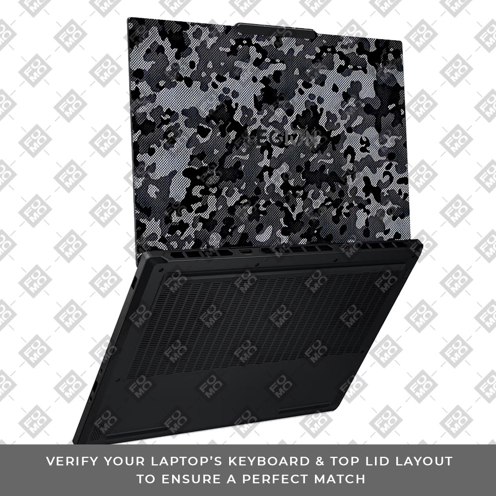 Stealth Grey Camo Lenovo Legion 5 15AHP10 Laptop Skin
