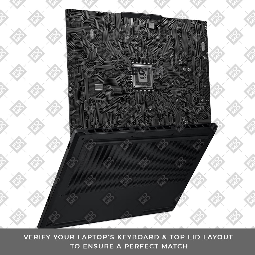 FOMO Circuit Dark Mode Lenovo Legion 5 15AHP10 Laptop Skin