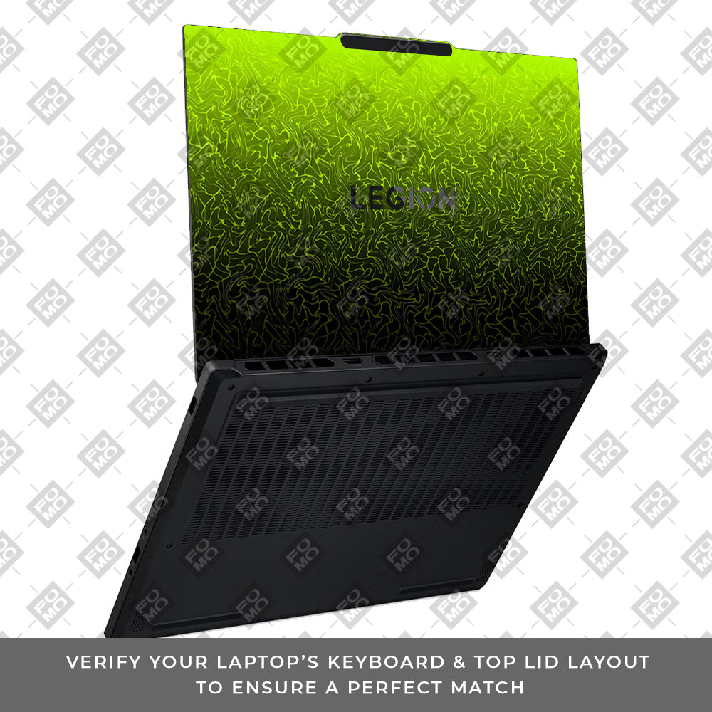 Lime Yellow to Black Gradient Lenovo Legion 5 15AHP10 Laptop Skin