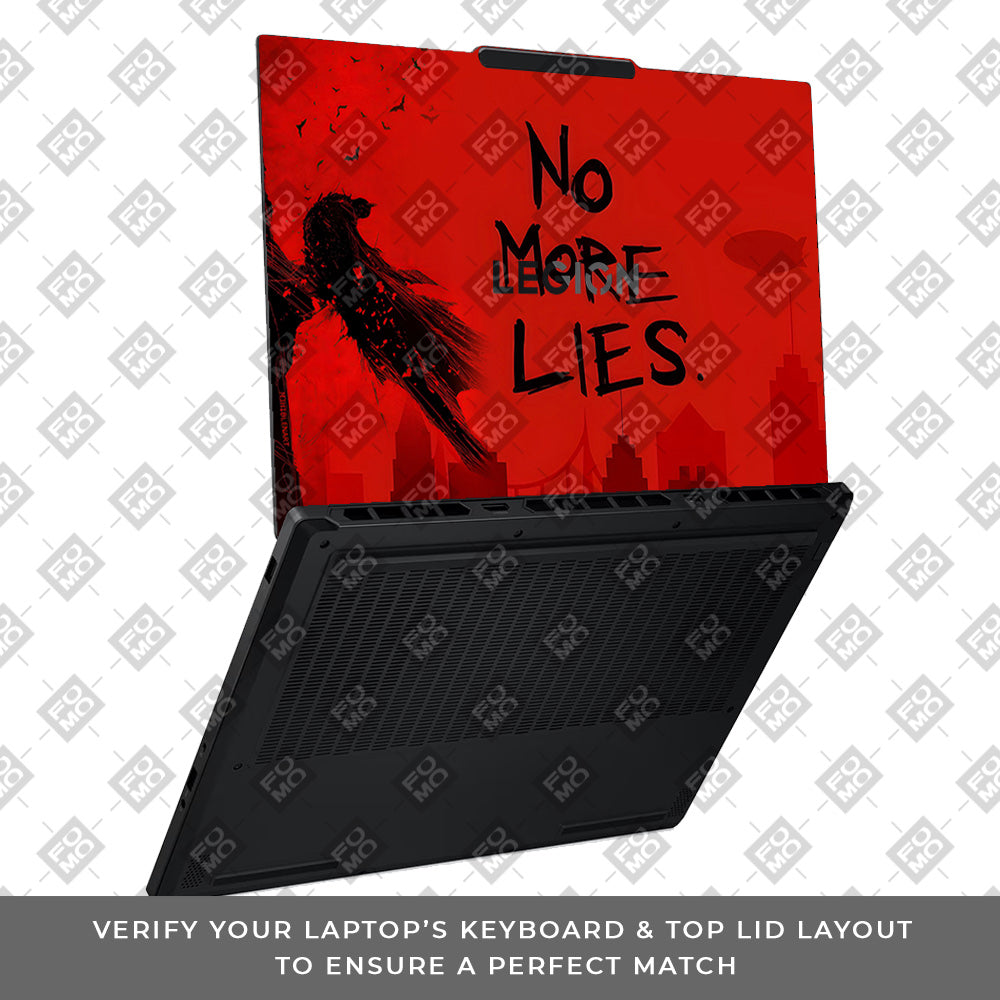 Batman No More Lies Lenovo Legion 5 15AHP10 Laptop Skin