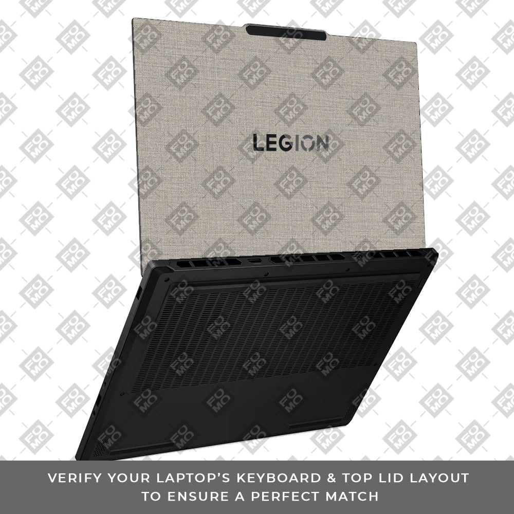 Textured Fabric Grey Lenovo Legion 5 15AHP10 Laptop Skin