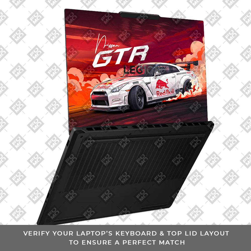 Nissan GTR Red Bull Drift Fury Lenovo Legion 5 15AHP10 Laptop Skin