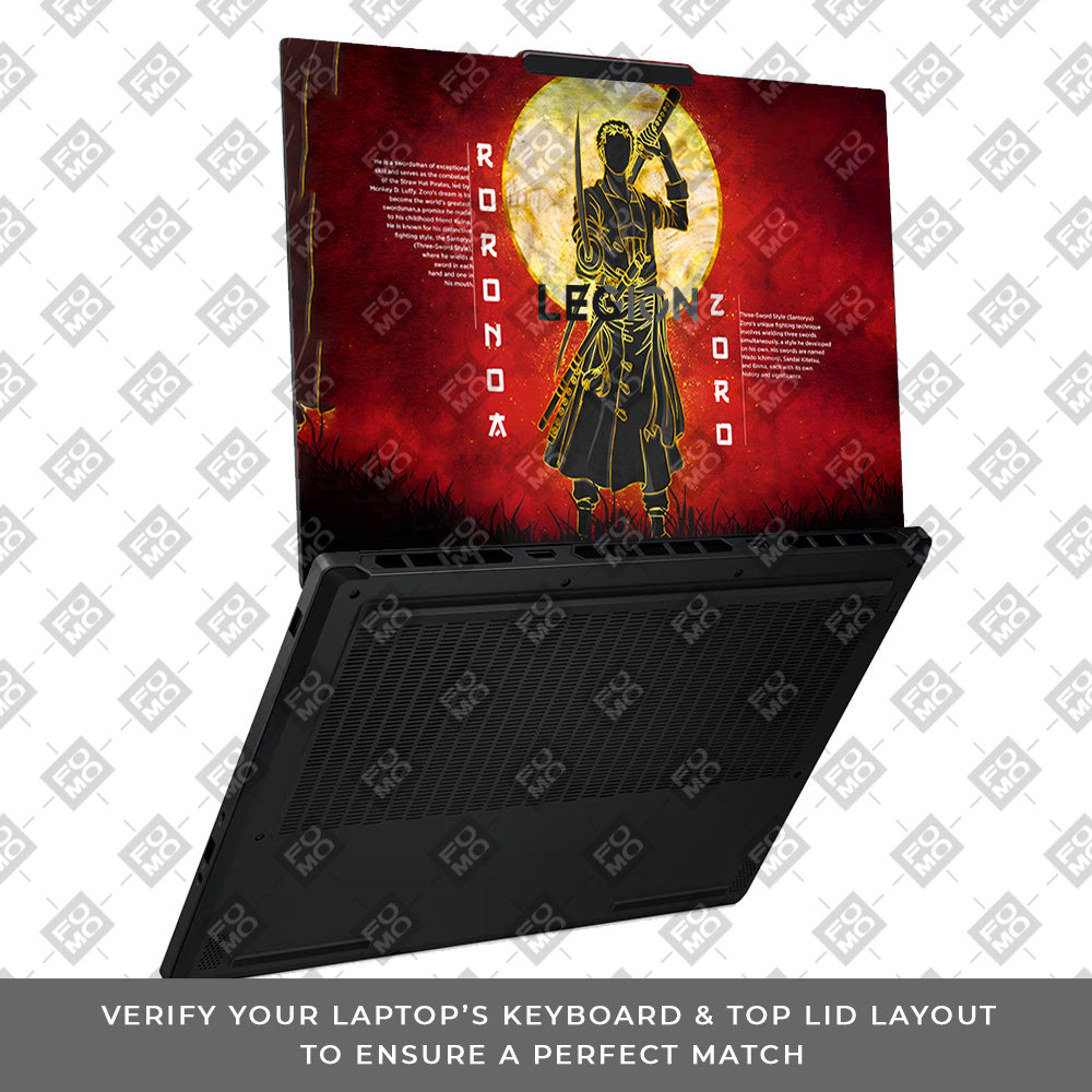 Zoro Under Golden Moon Lenovo Legion 5 15AHP10 Laptop Skin
