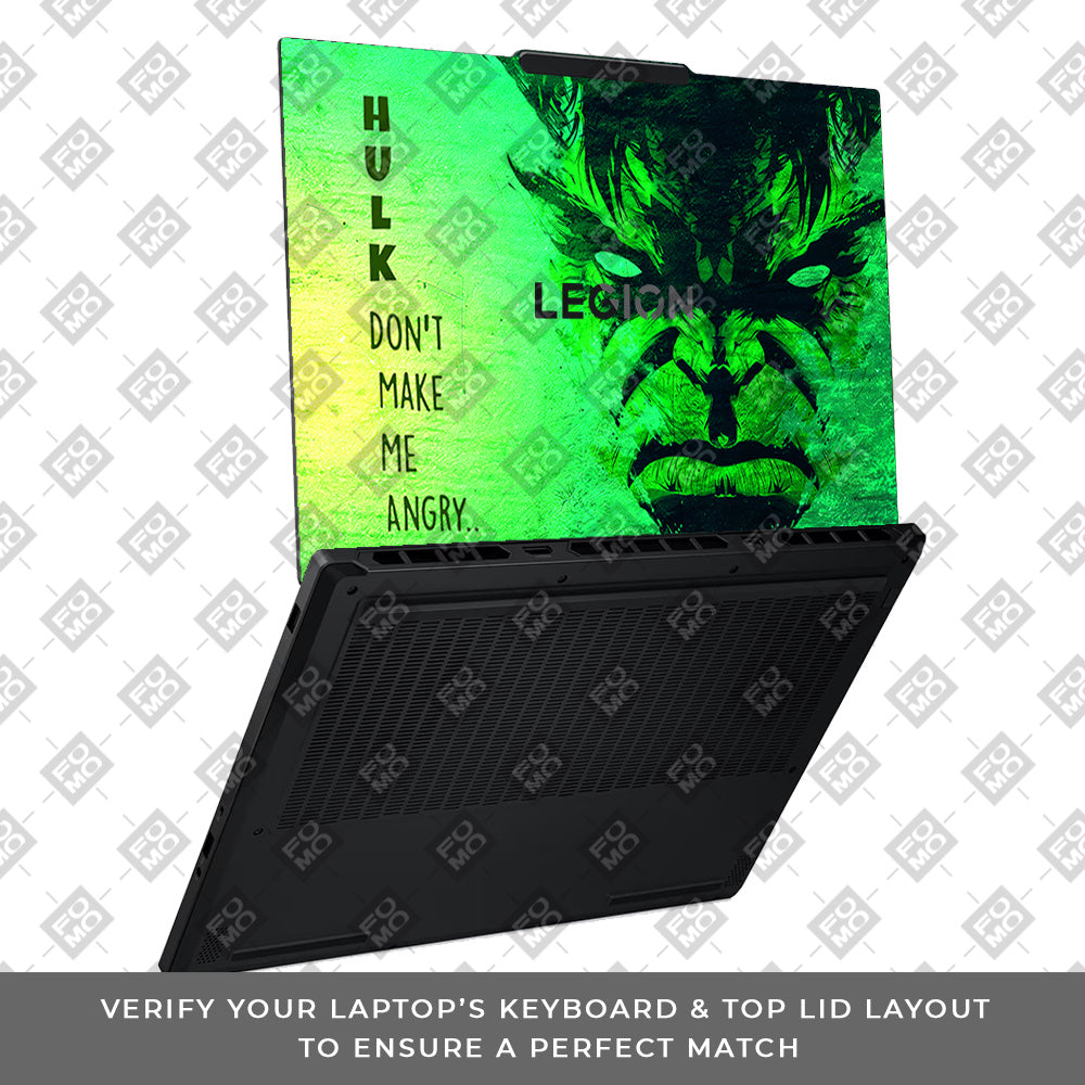 Hulk Don't Make Me Angry Lenovo Legion 5 15AHP10 Laptop Skin
