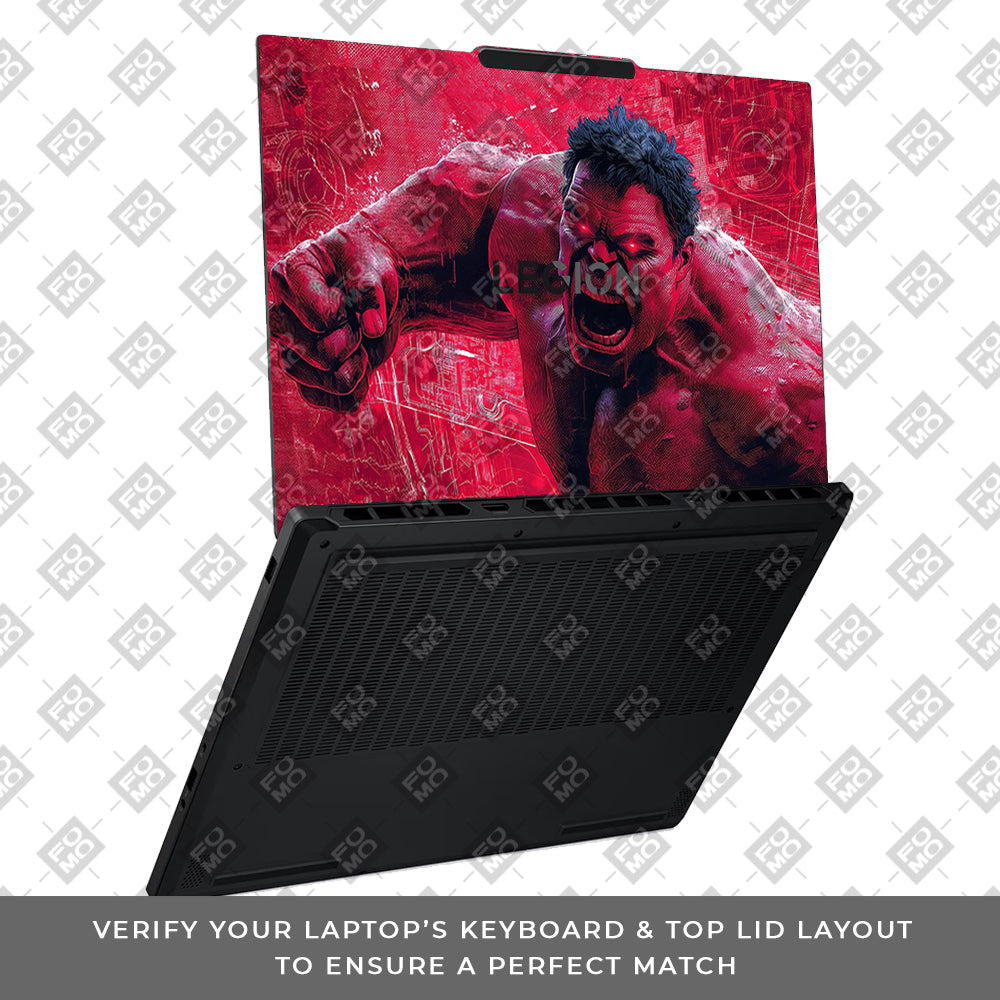 Gamma Rage Red Hulk Lenovo Legion 5 15AHP10 Laptop Skin