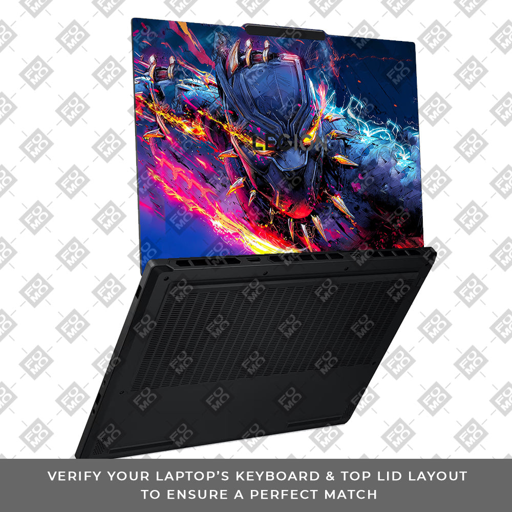 Vibranium Fury Wakandan Charge Lenovo Legion 5 15AHP10 Laptop Skin