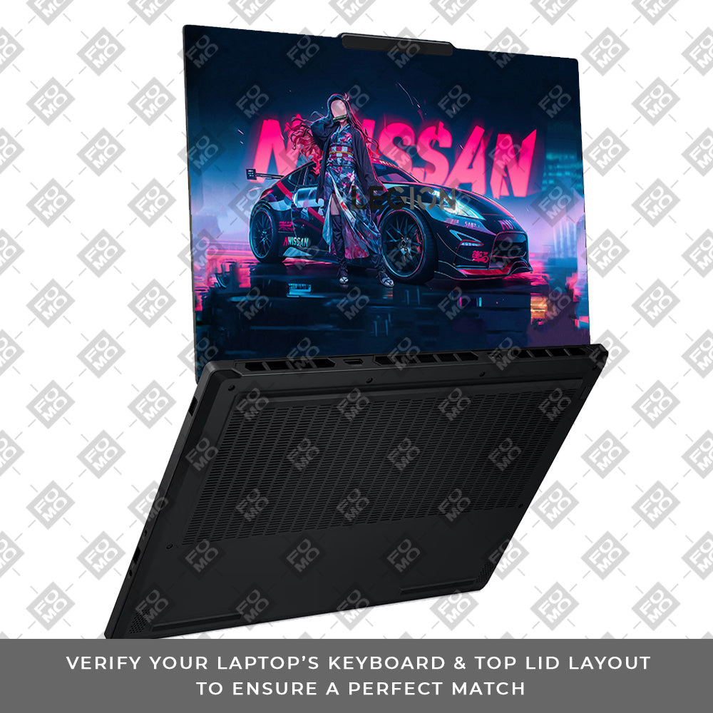 Neon Bloom Nezuko Racer Lenovo Legion 5 15AHP10 Laptop Skin