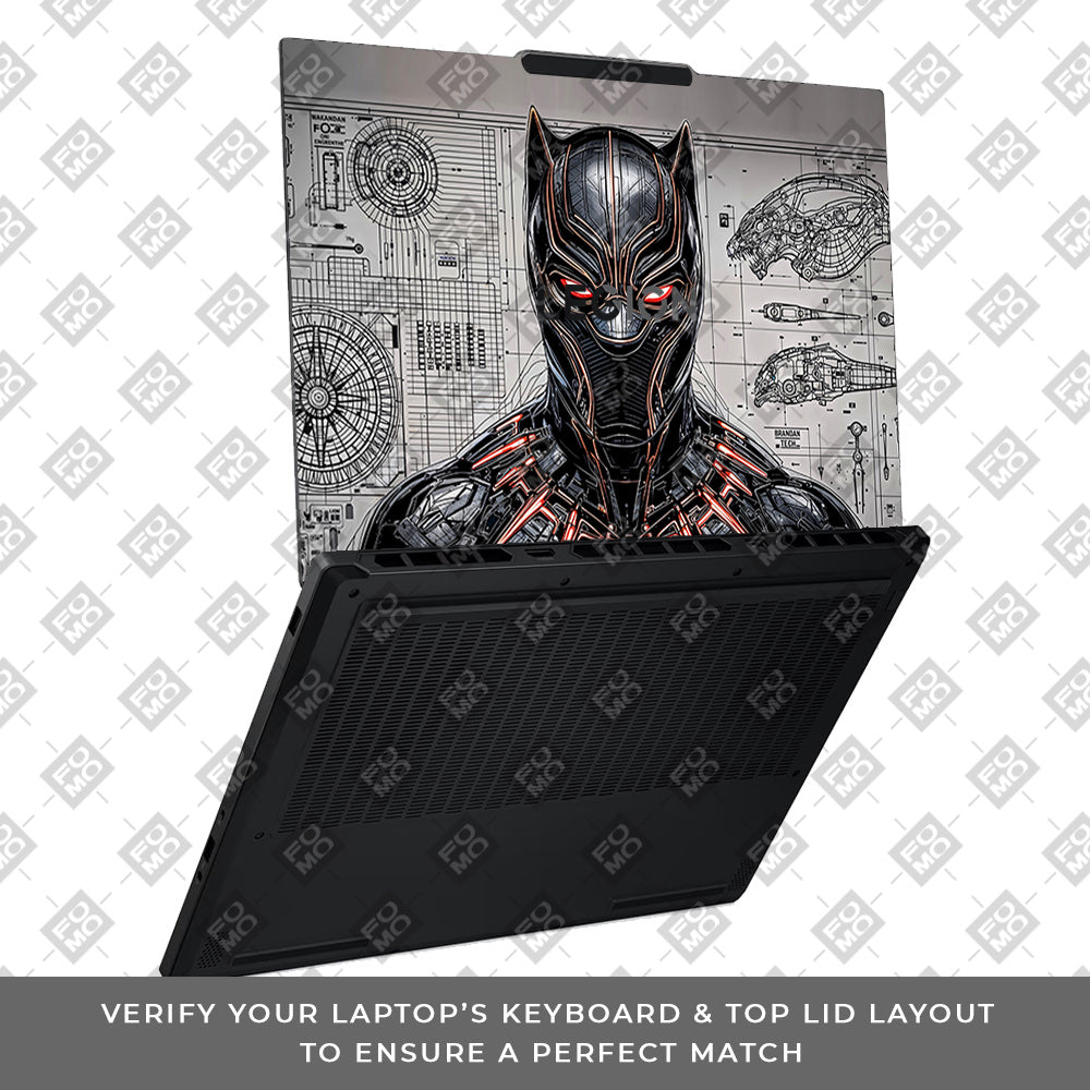 Black Panther Vibranium Tech Lenovo Legion 5 15AHP10 3D Laptop Skin