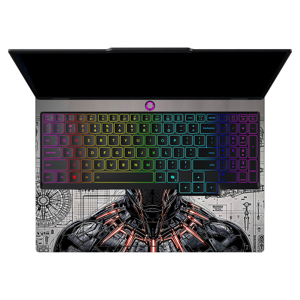 Black Panther Vibranium Tech Lenovo Legion 5 15AHP10 3D Laptop Skin