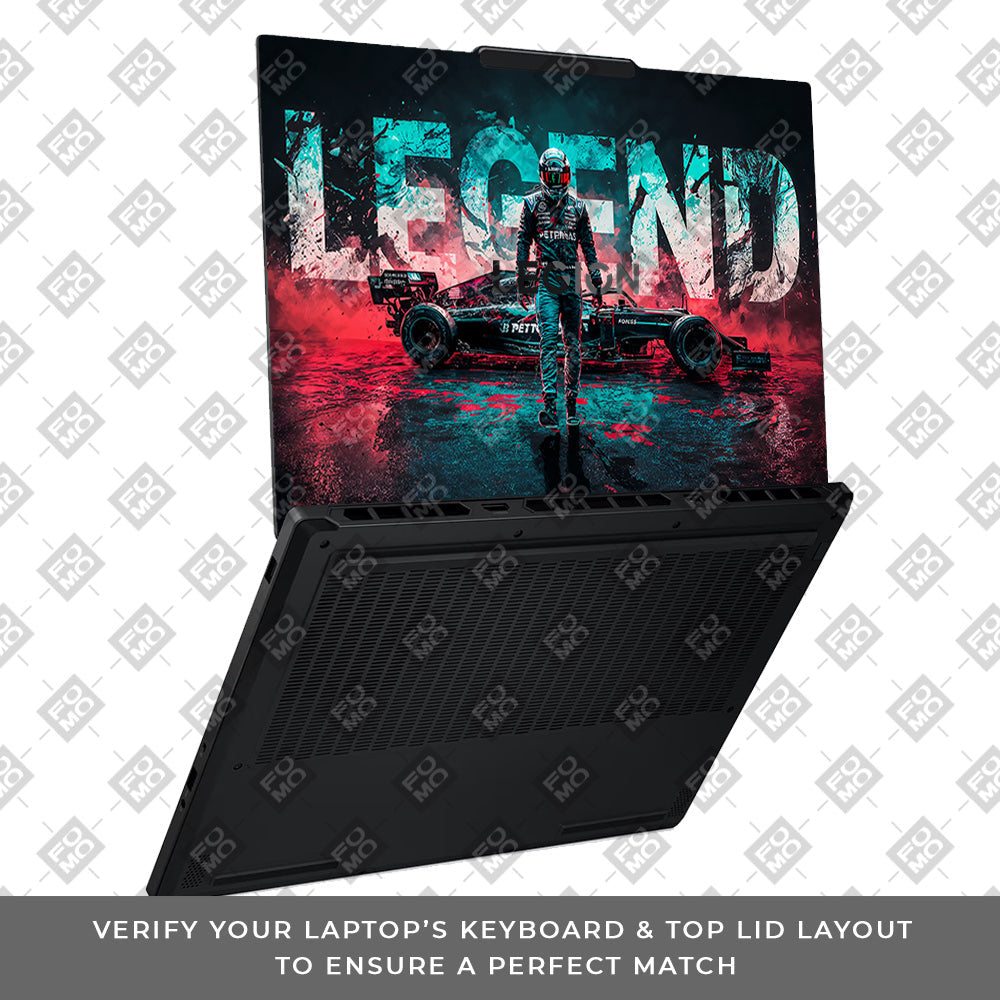 F1 Legend Racer Lenovo Legion 5 15AHP10 Laptop Skin
