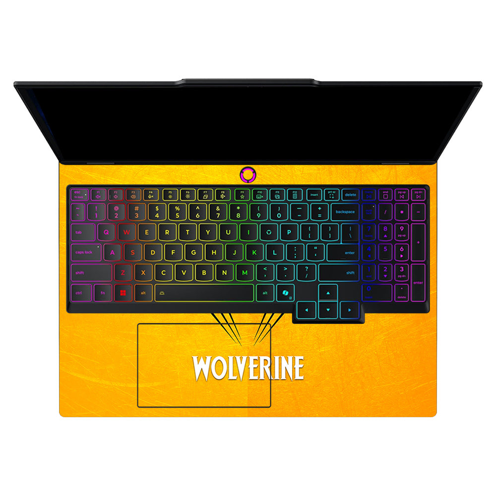 Wolverine with Yellow Background Lenovo Legion 5 15IAX10 Laptop Skin