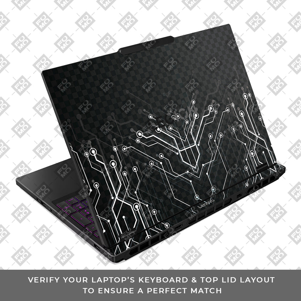Black Digital Circuit Lenovo Legion 5 15IRX10 Laptop Skin