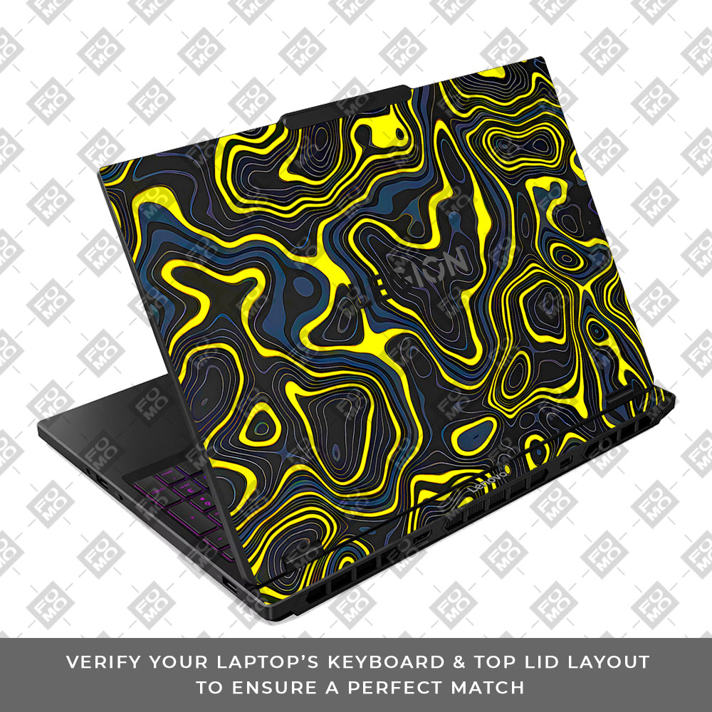 Neon Lava Contours Lenovo Legion 5 15IRX10 Laptop Skin