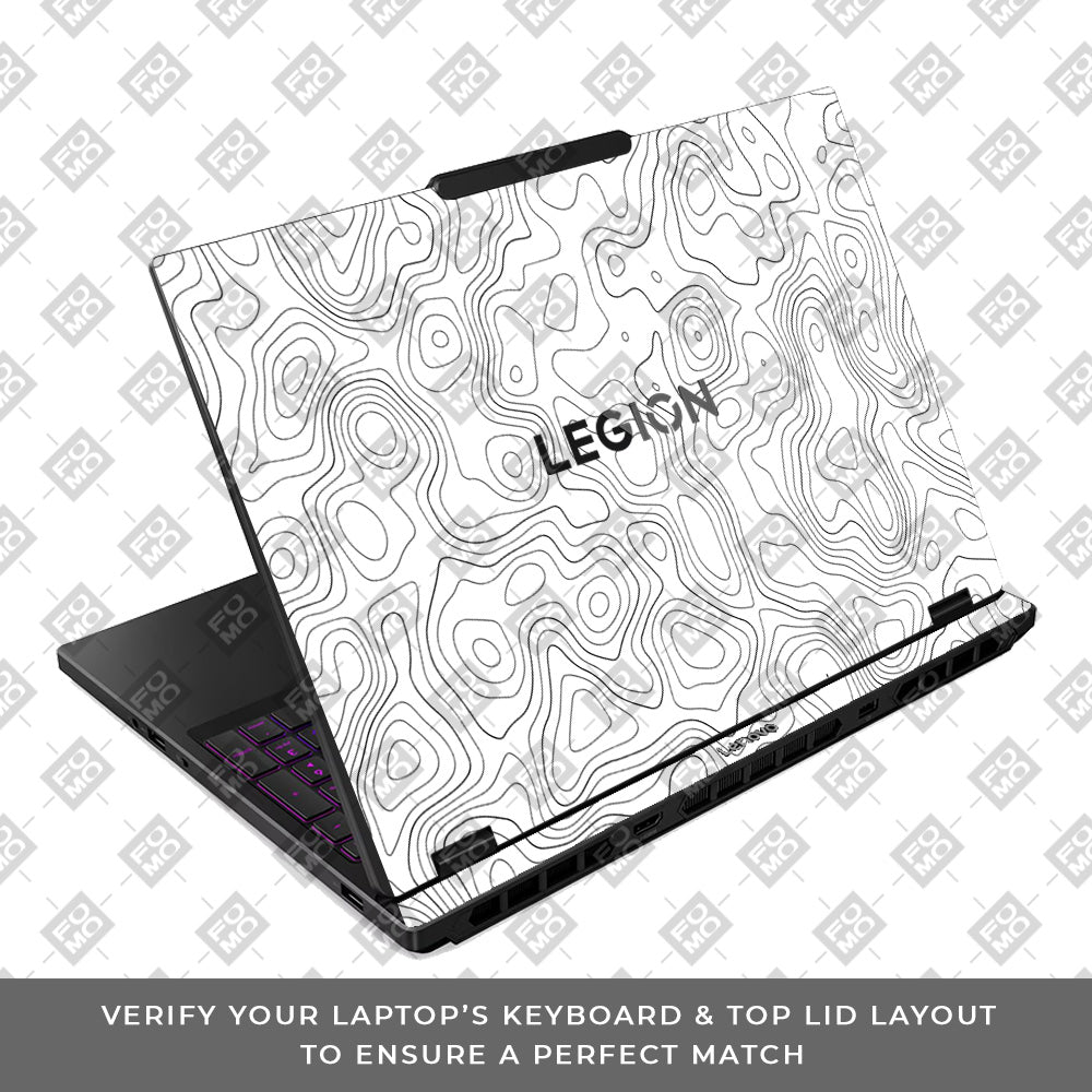 White Contour Design Lenovo Legion 5 15IRX10 Laptop Skin