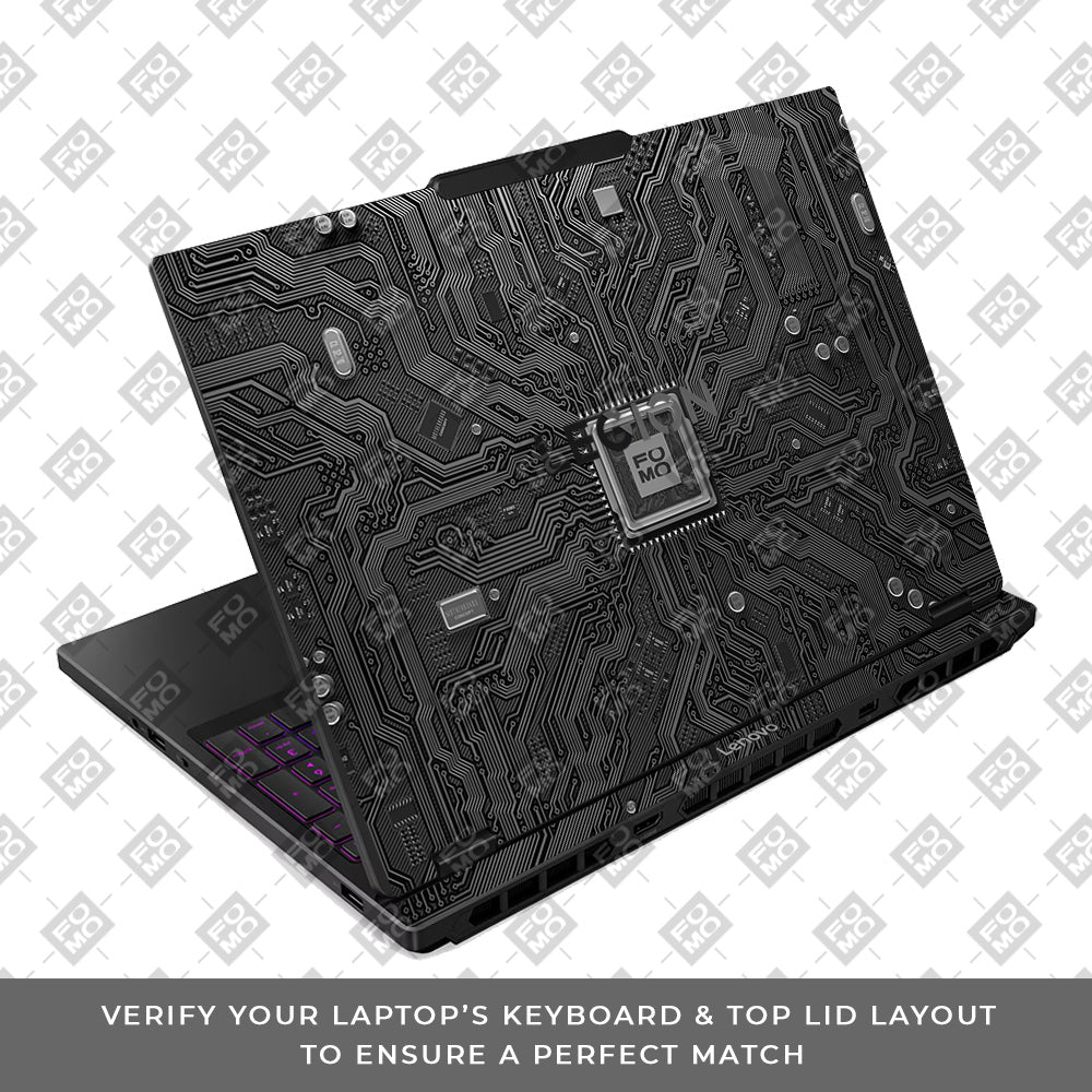 FOMO Circuit Dark Mode Lenovo Legion 5 15IRX10 Laptop Skin