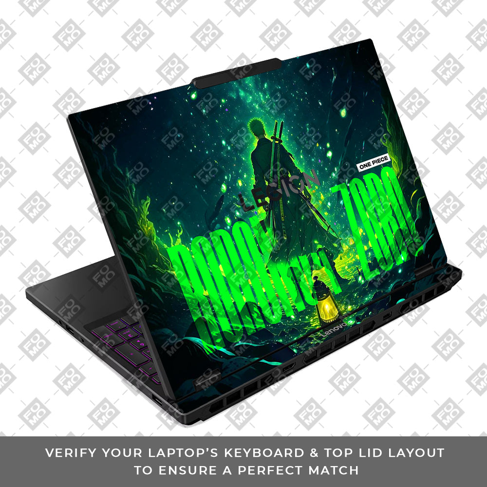 Roronoa Zoro Green Fury Lenovo Legion 5 15IRX10 Laptop Skin