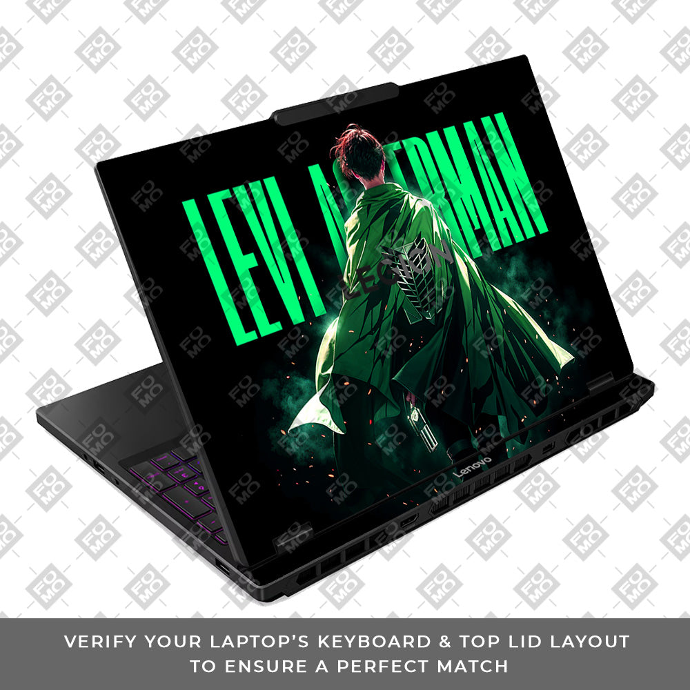 Levi Ackerman Stance Lenovo Legion 5 15IRX10 Laptop Skin