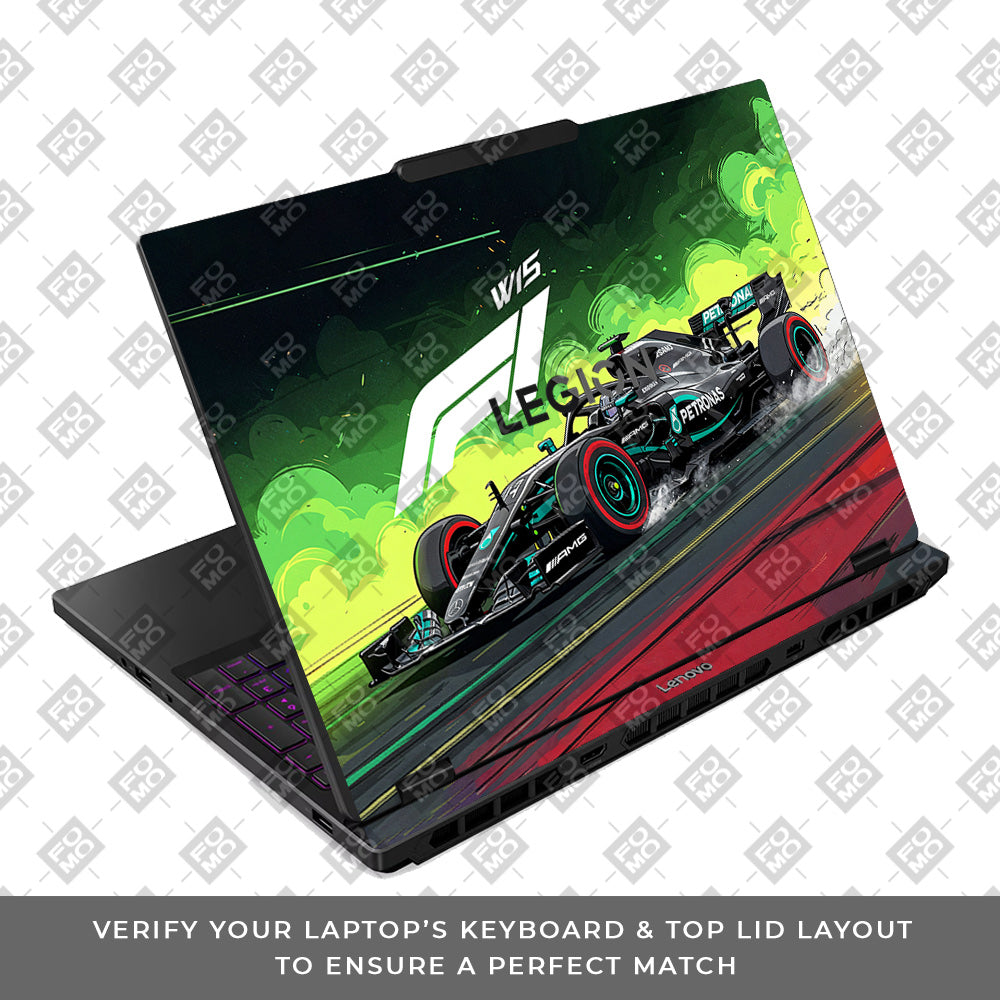 W15 F1 Red Bull x AMG Velocity Lenovo Legion 5 15IRX10 3D Laptop Skin