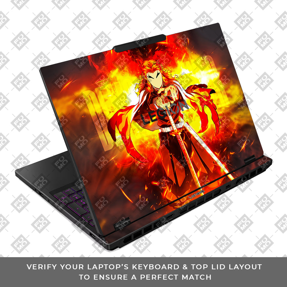Flame Hashira Rengoku Lenovo Legion 5 15IRX10 Laptop Skin